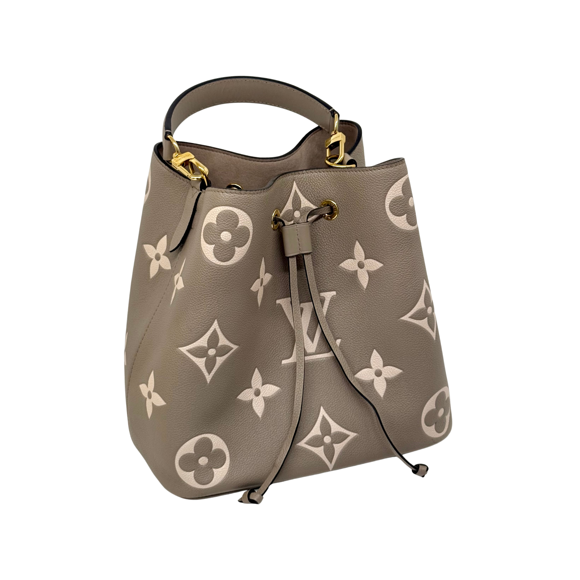 Louis Vuitton Monogram Giant Bicolor Empreinte Neonoe MM bucket bag (pre-owned)