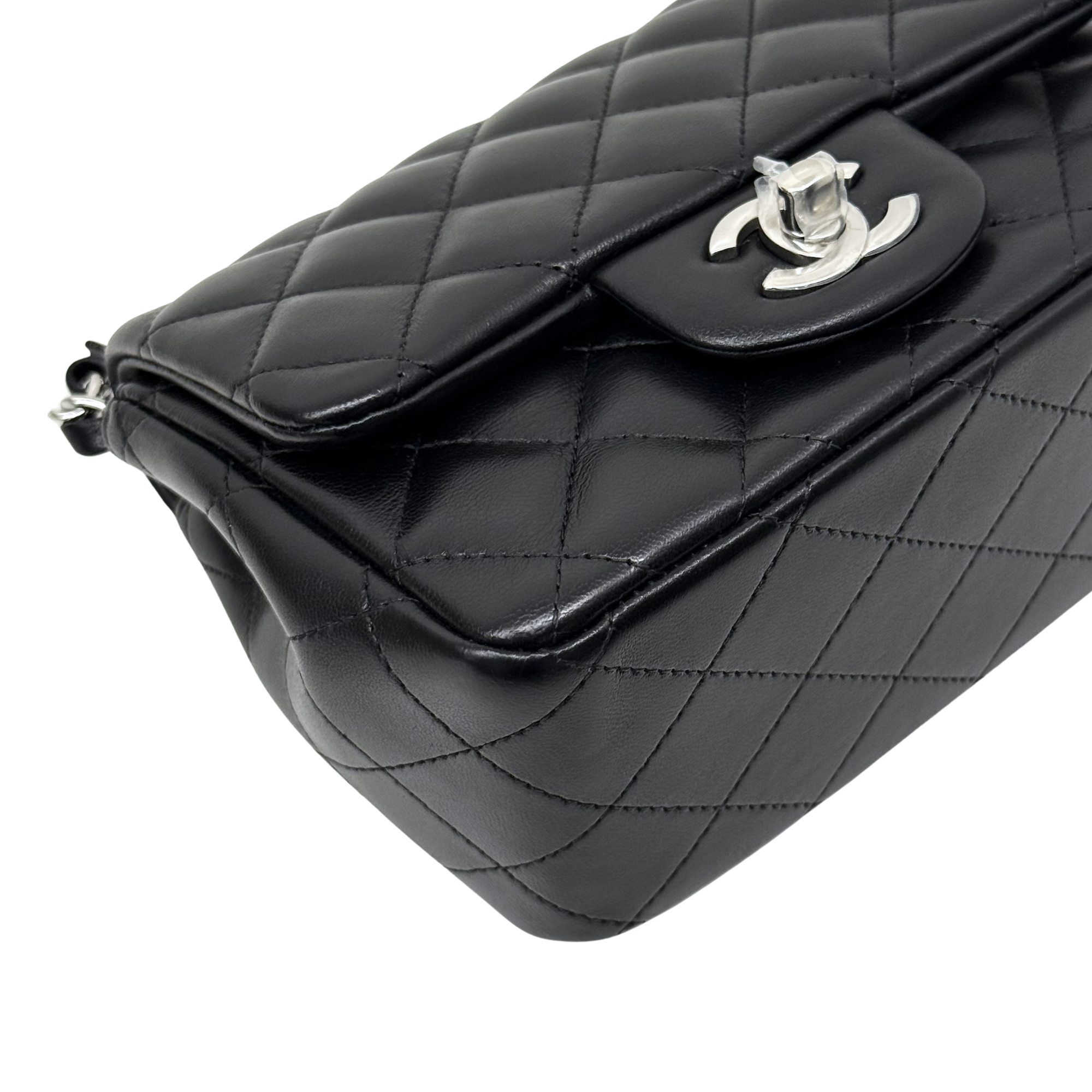 Chanel flap bag silver hardware