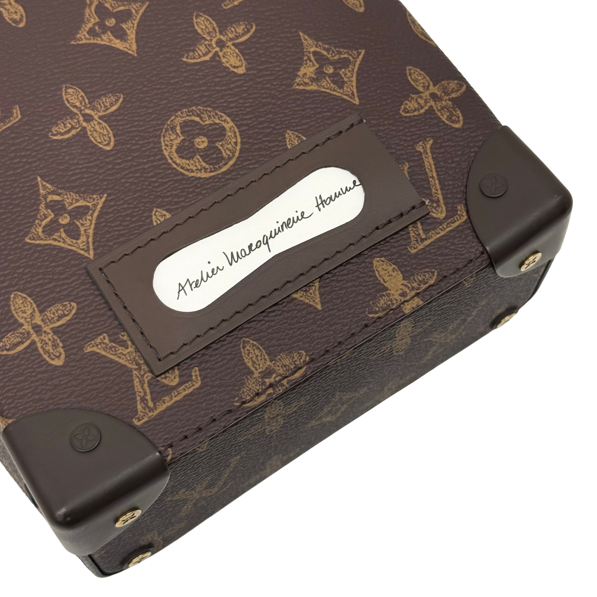 Louis Vuitton Monogram No7 Vertical Box Trunk satchel green and brown (pre-owned)