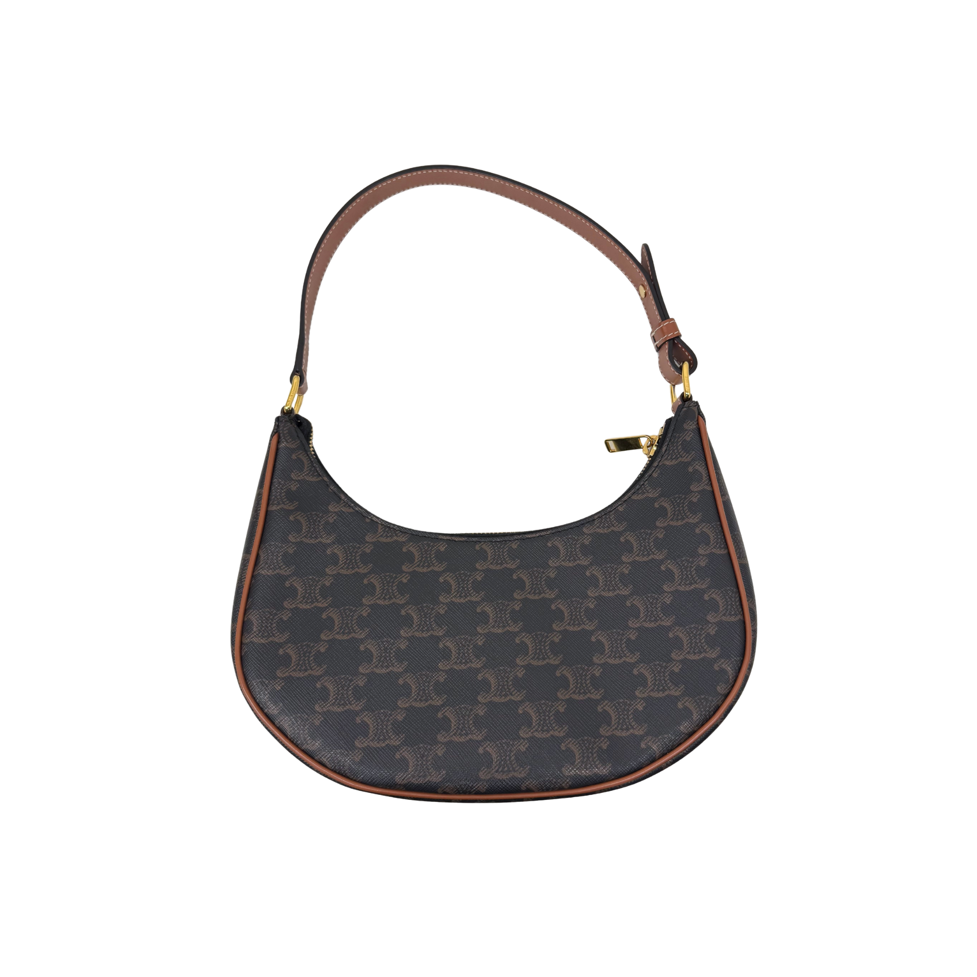 Celine Ava Bag Triomphe Coated Canvas hobo bag (pre-owned)