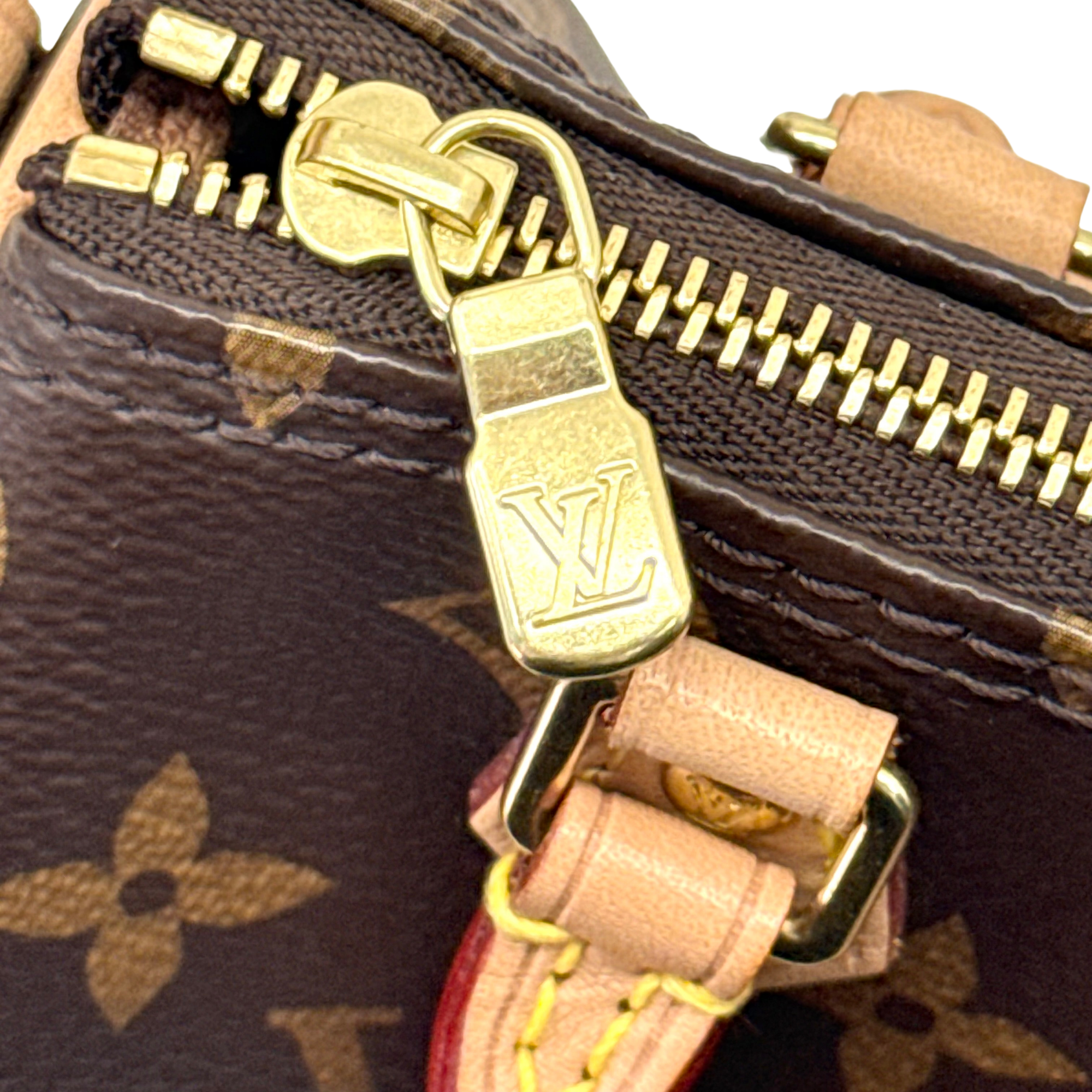 Louis Vuitton Speedy Bandouliere NM Bag Monogram Canvas Nano crossbody bag (pre-owned)