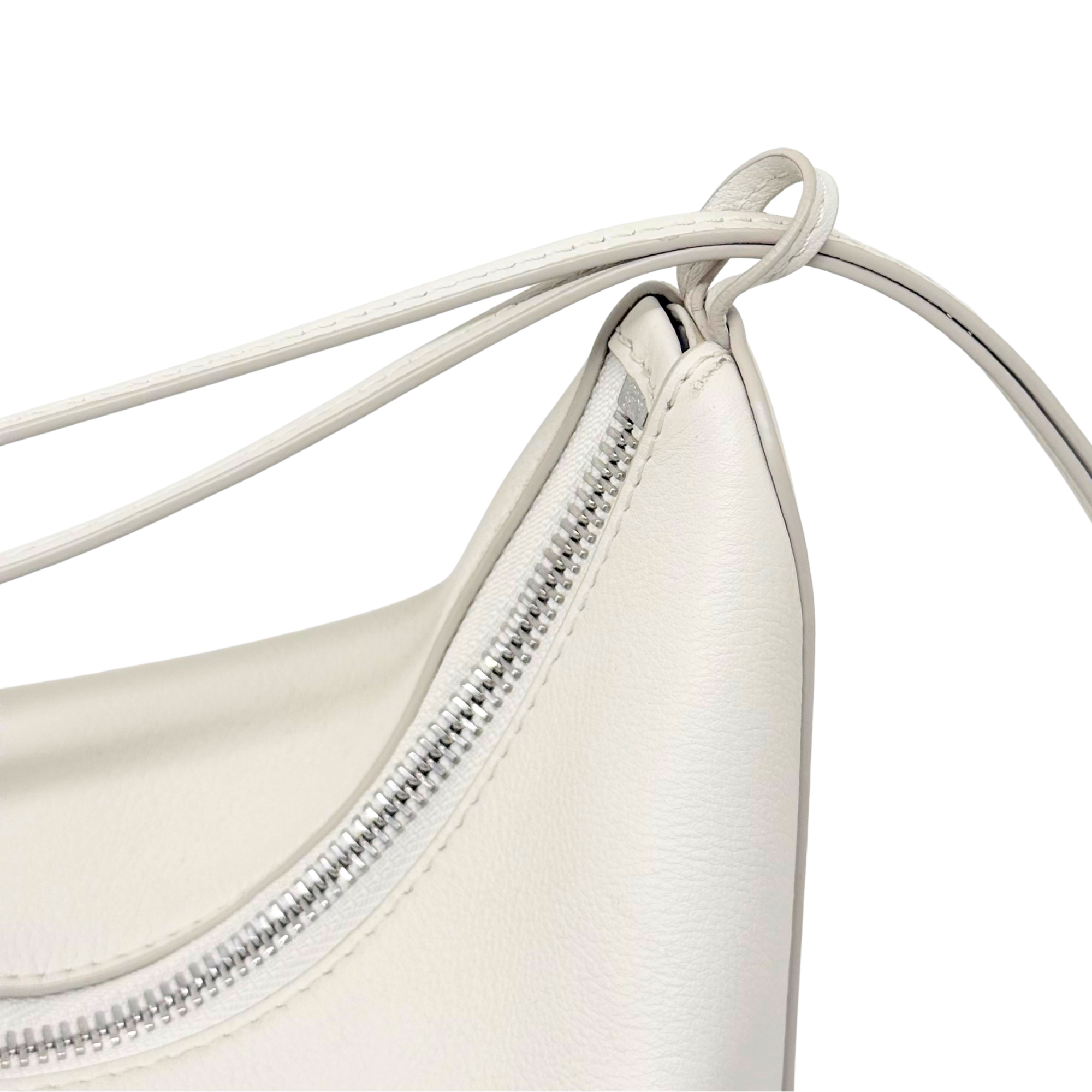 Loewe white Mini Leather Hammock Hobo satchel bag (pre-owned)