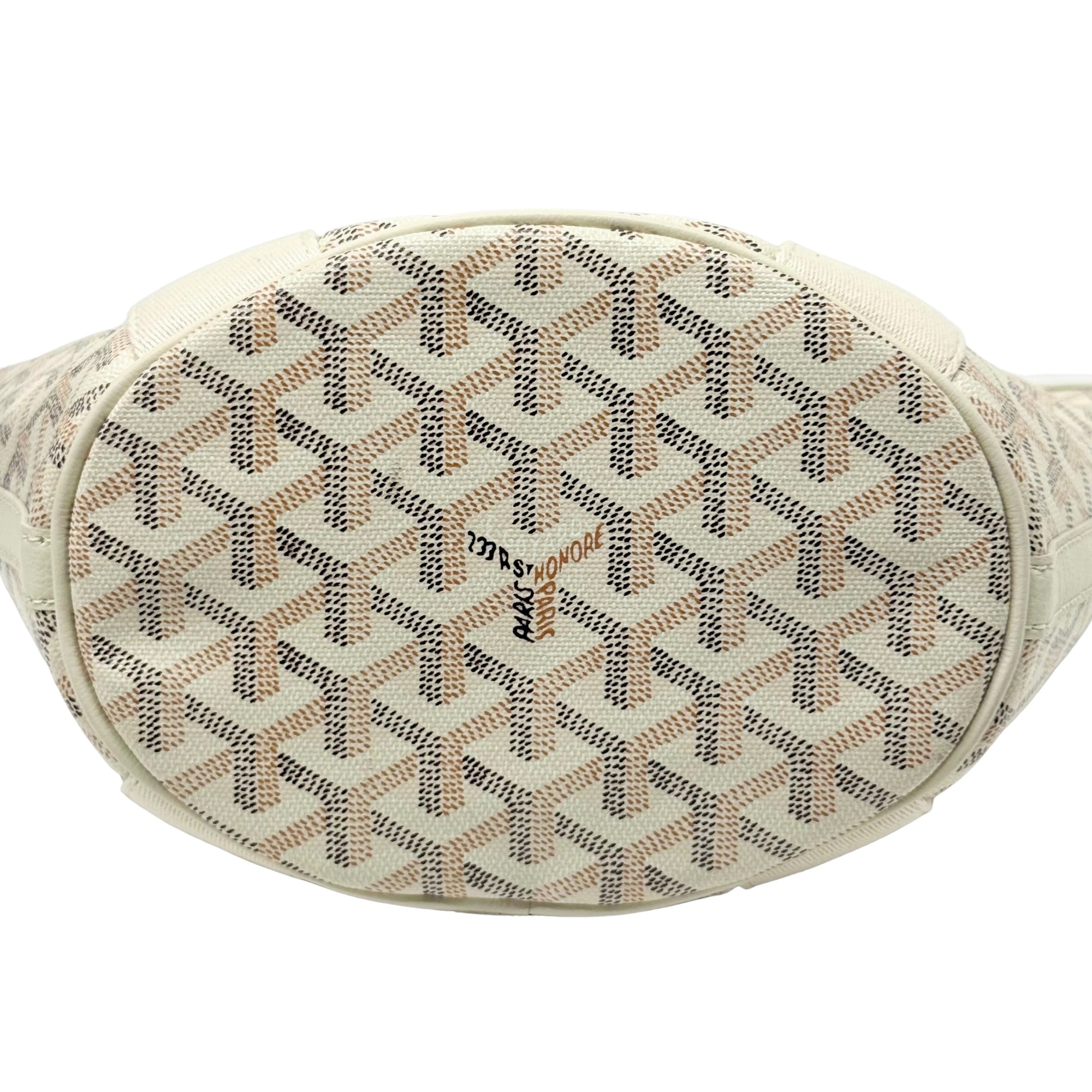 Goyard Goyardine Belharra PM Sand Tote Palladium Hardware (pre-owned)