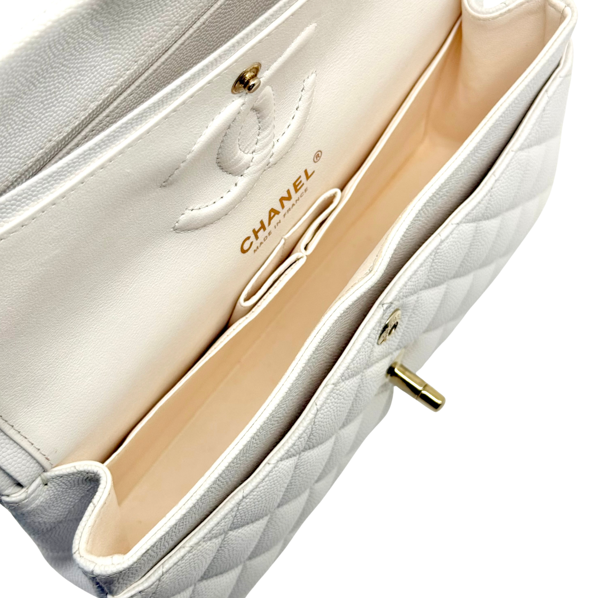 Chanel white bag