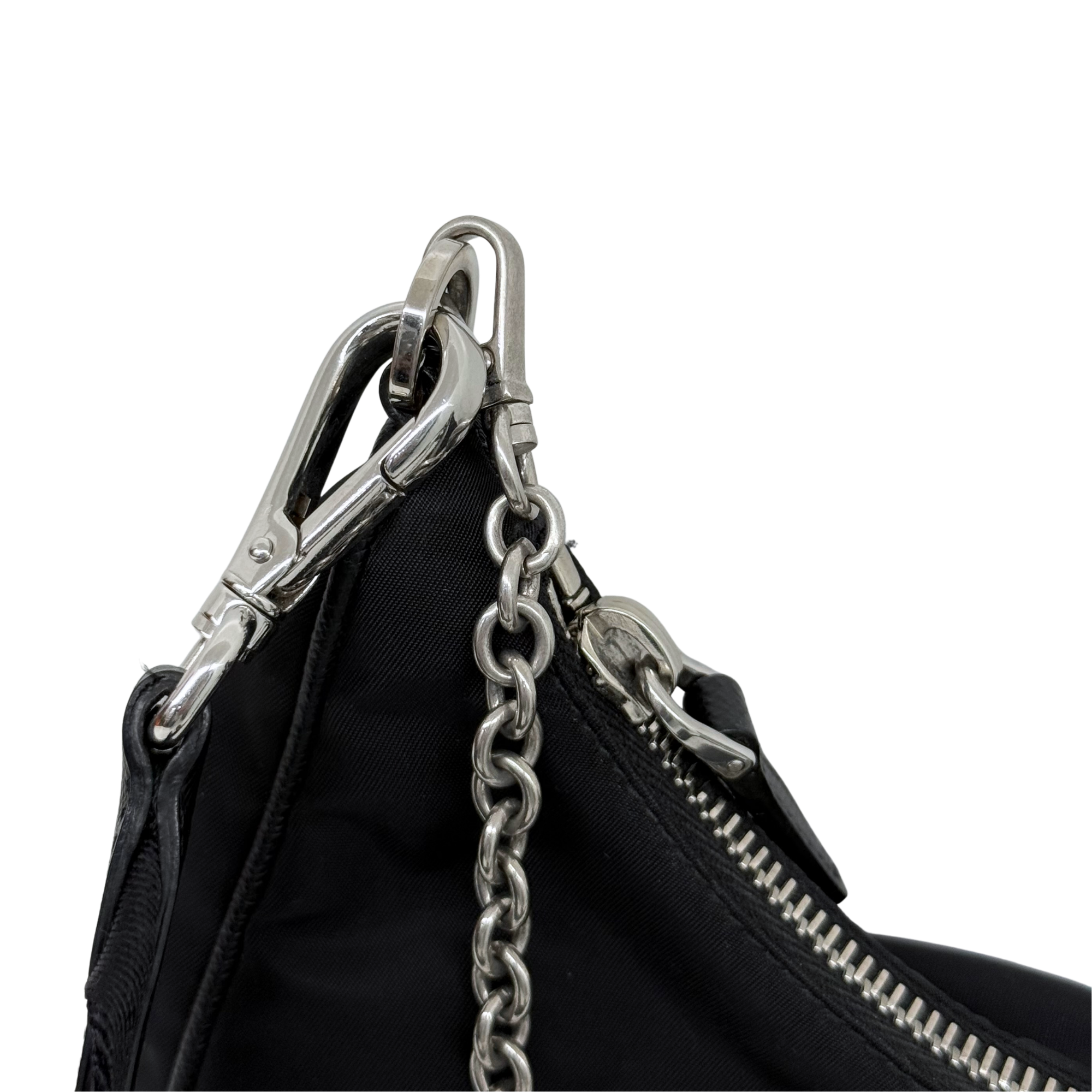 Prada black Re-Edition 2005 Shoulder Bag in Re-Nylon (pre-owned)