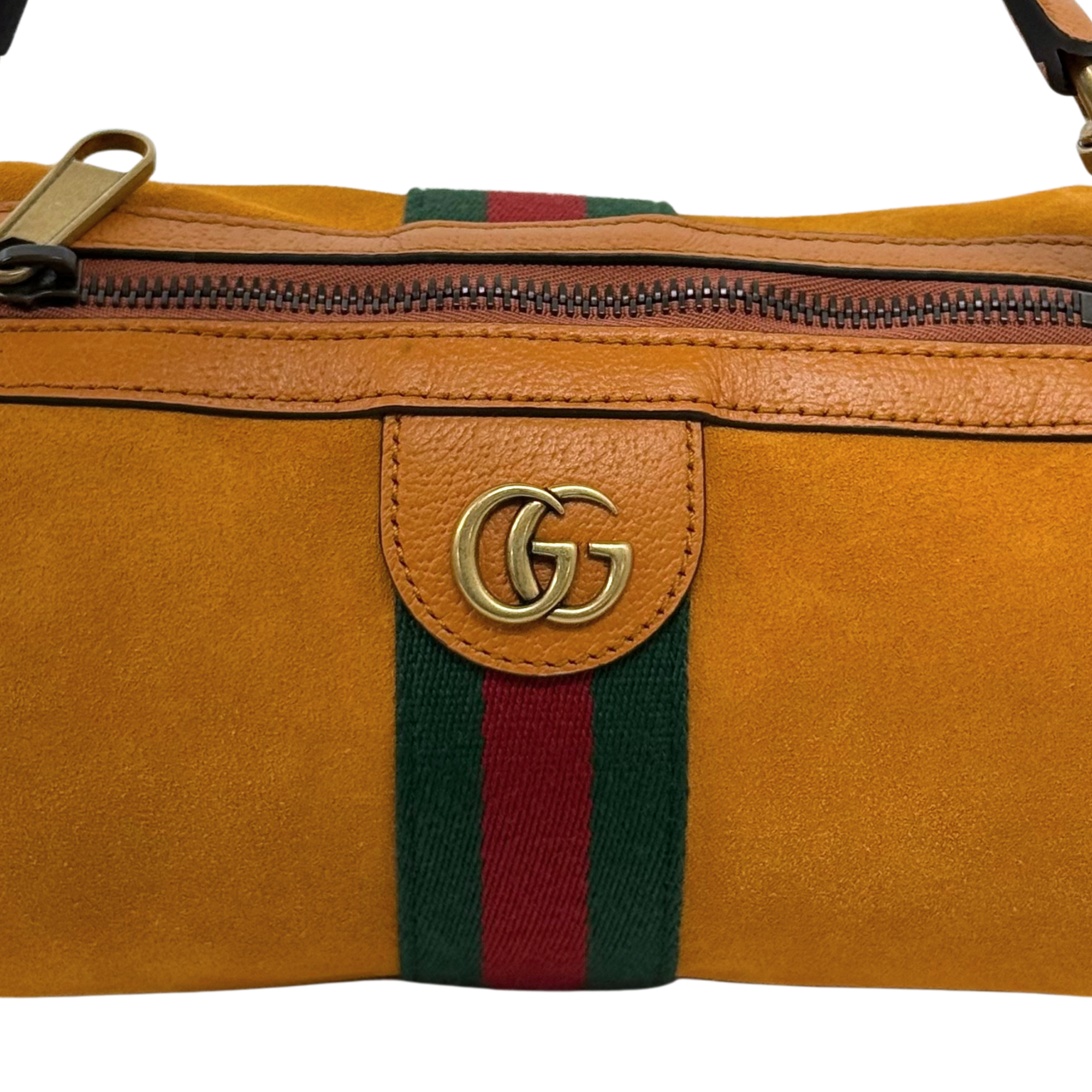 Gucci Ophidia mini cylinder bag in orange suede (brand new)