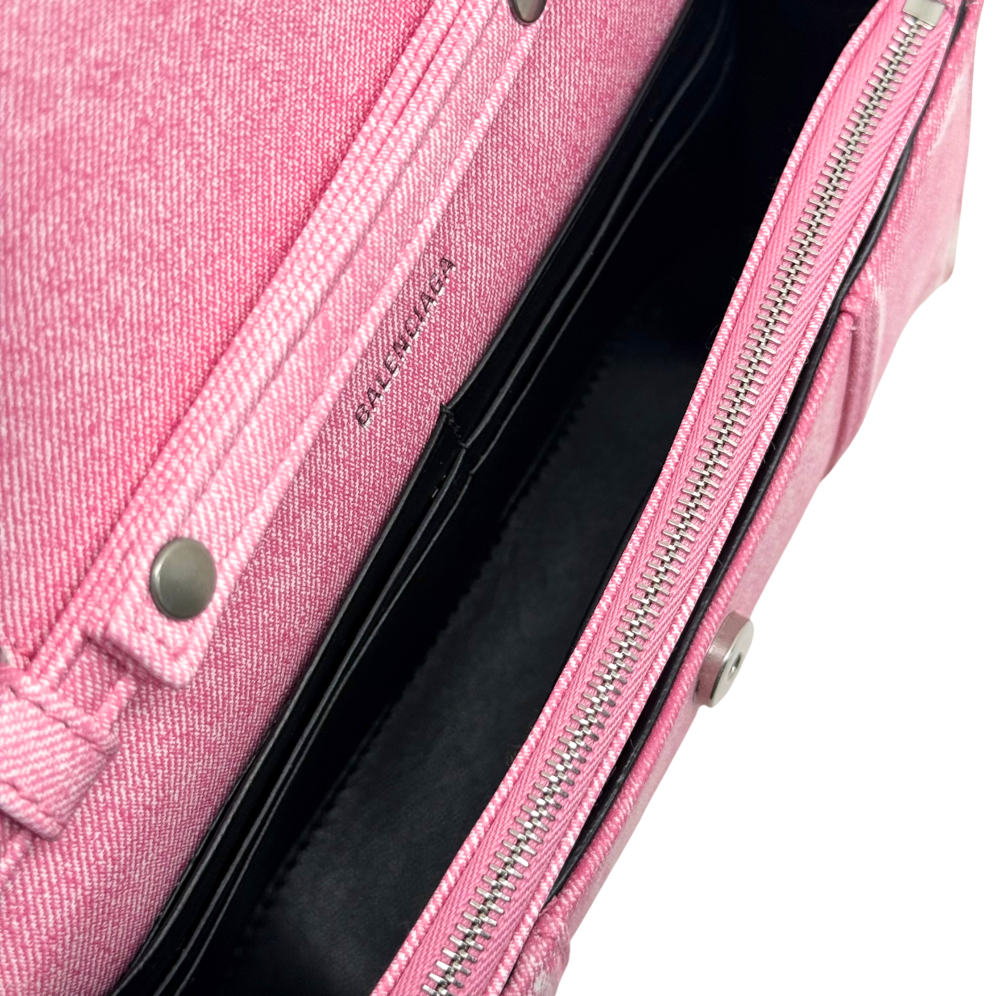 Balenciaga denim pink