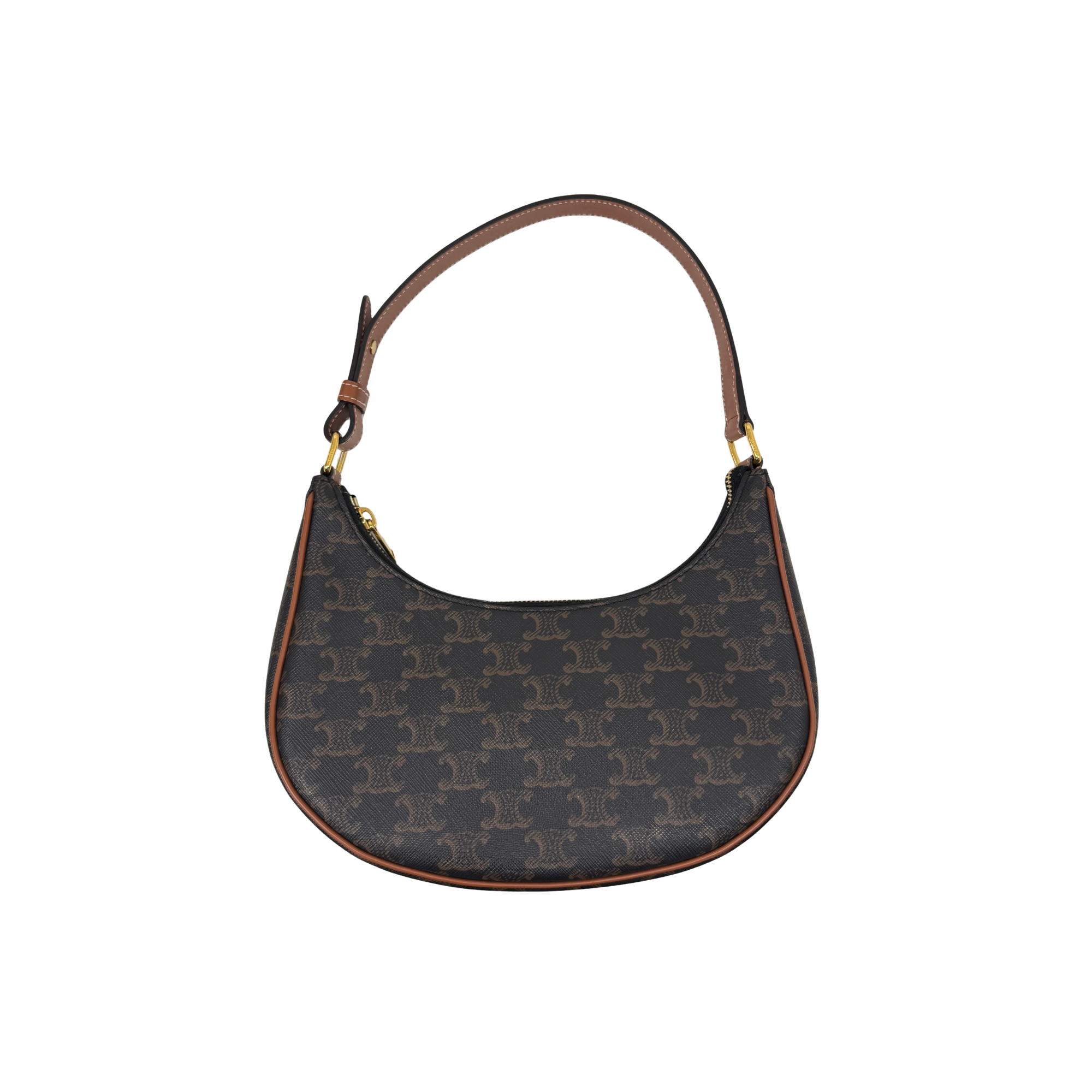 Celine Ava Bag Triomphe Coated Canvas hobo bag (pre-owned)