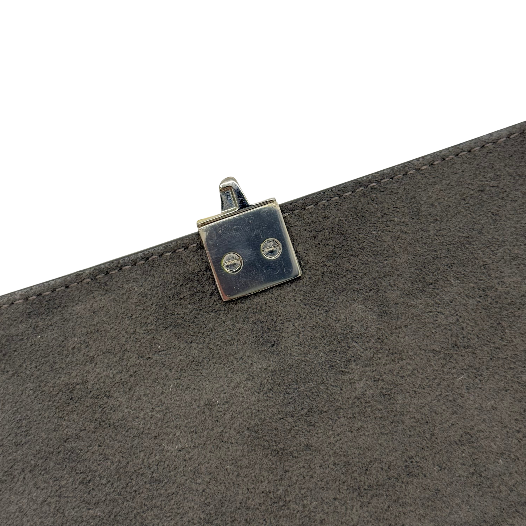 Fendi Kan I Small shoulder bag in orange leather (pre-owned)