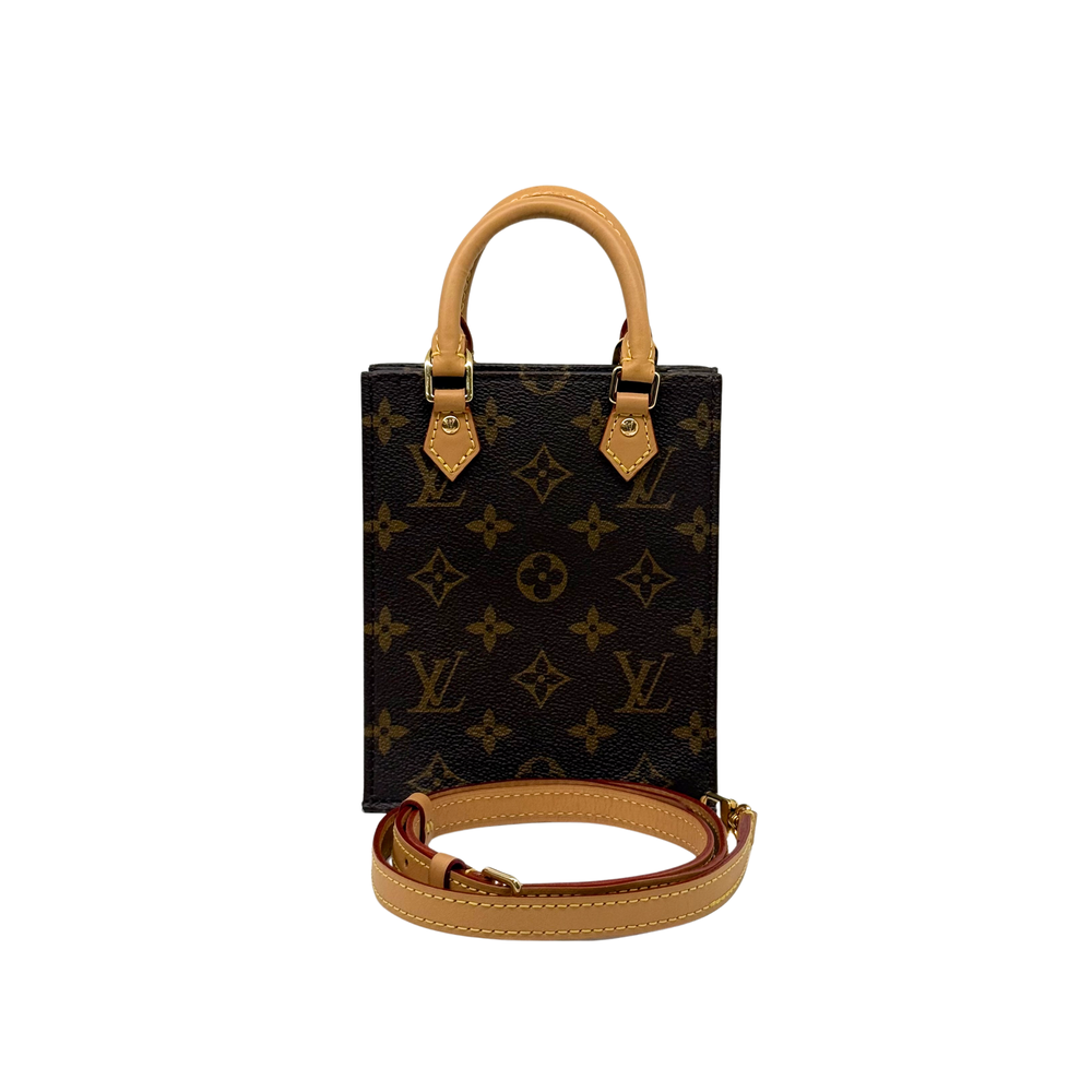 Pre-owned Louis Vuitton monogram tote-style handbag with top handles and long strap