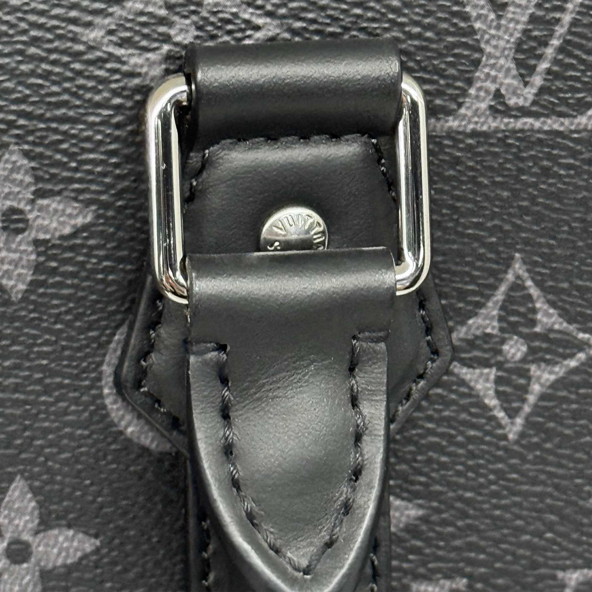 Louis Vuitton Bicolor Monogram Eclipse Sac Plat Black and Grey (pre-owned)