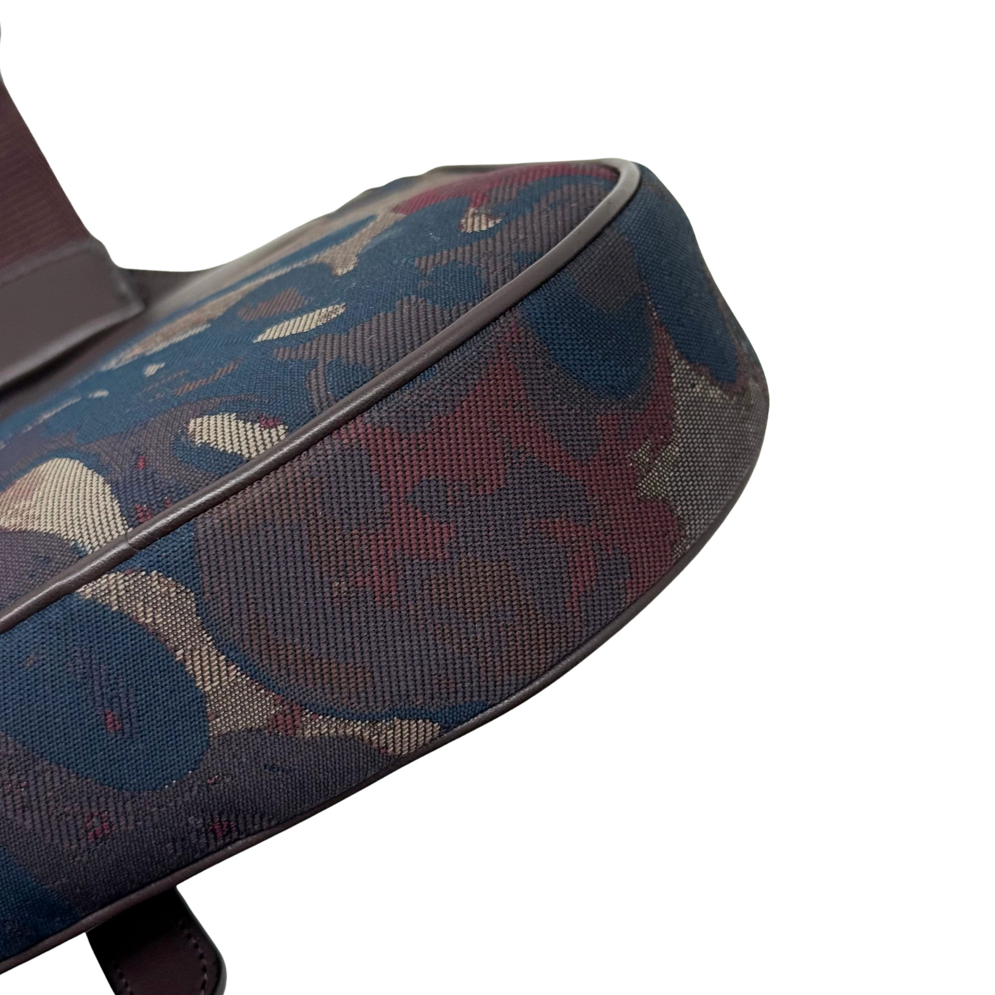 Christian Dior x Peter Doig Camouflage Saddle Messenger Bag (pre-owned)