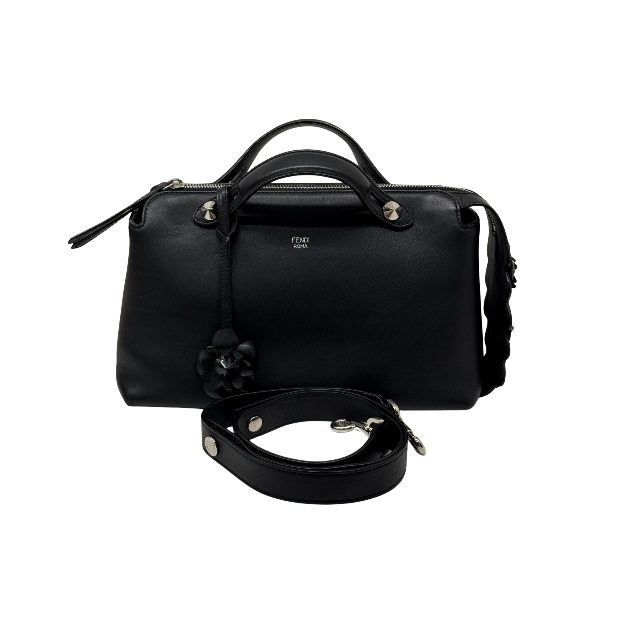 Fendi By The Way Black Flowerland Edition Bag (pre-owned)