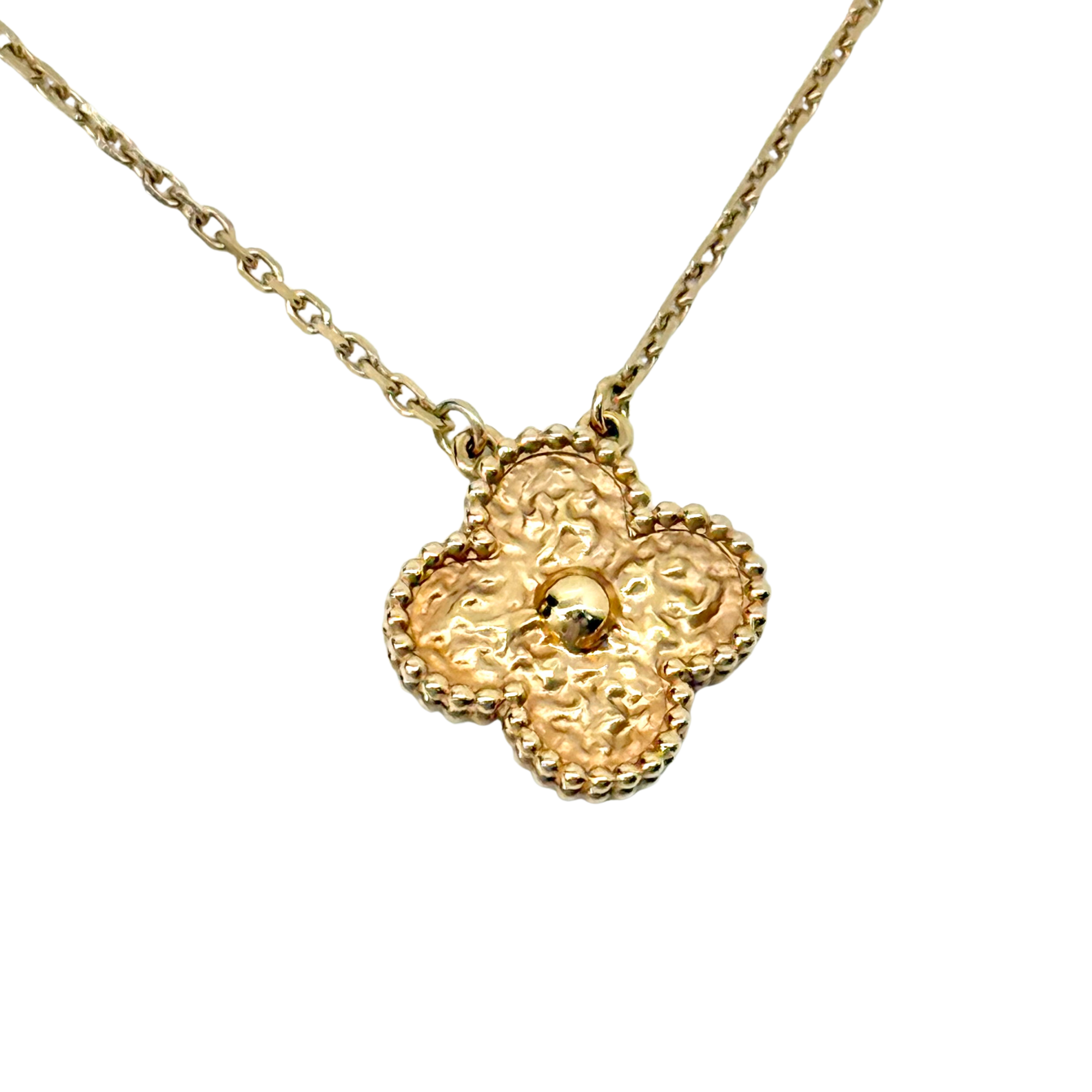 Van Cleef Vintage Alhambra Pendant Necklace 18K Yellow Gold (pre-owned)