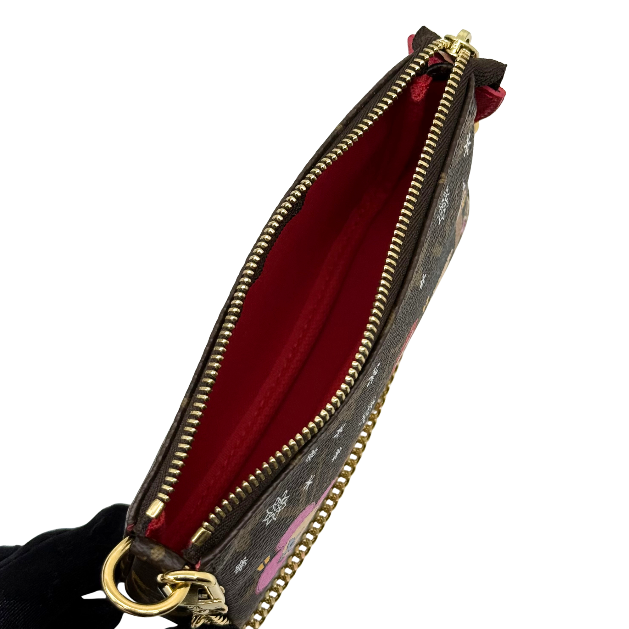 Louis Vuitton Monogram Christmas Animation London Pochette Accessories Mini clutch bag (pre-owned)