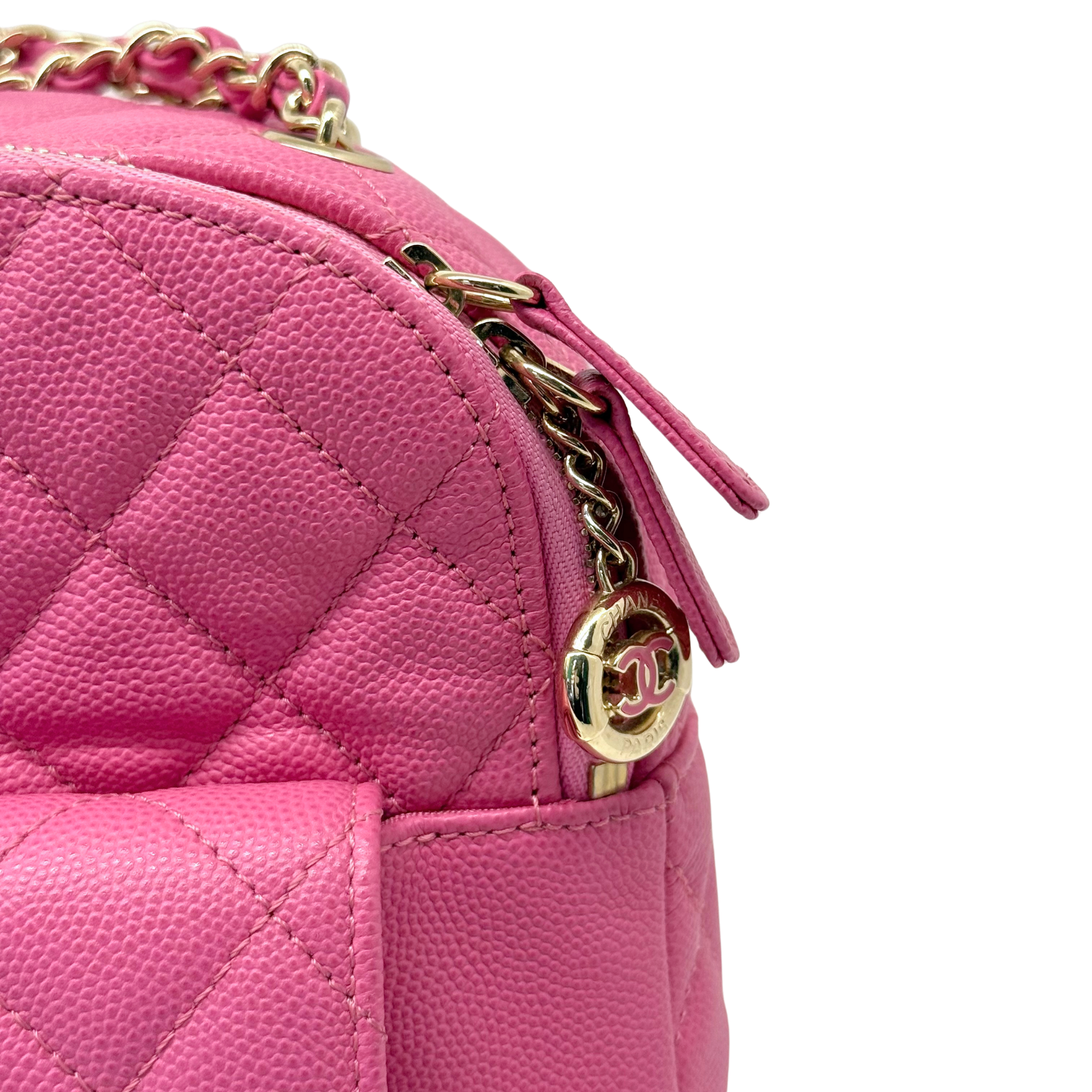 Chanel pink backpack bag