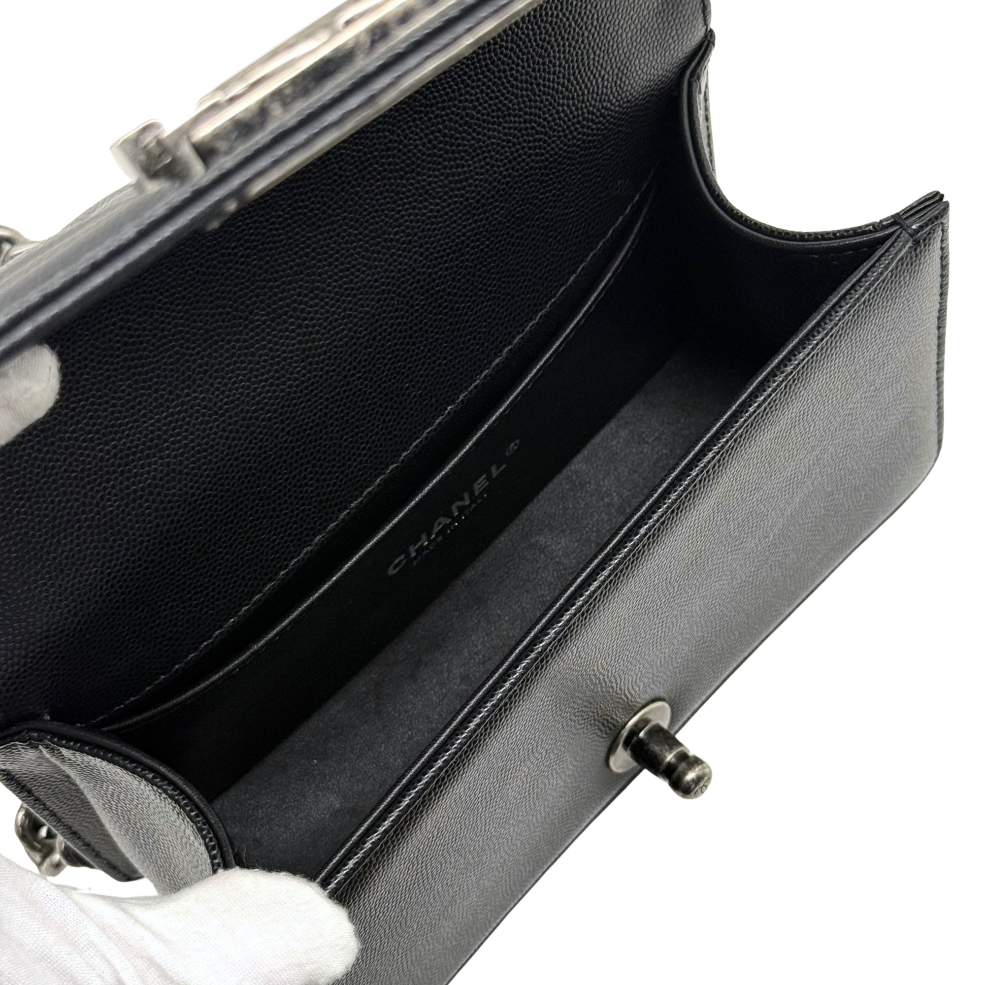 Chanel box type bag black