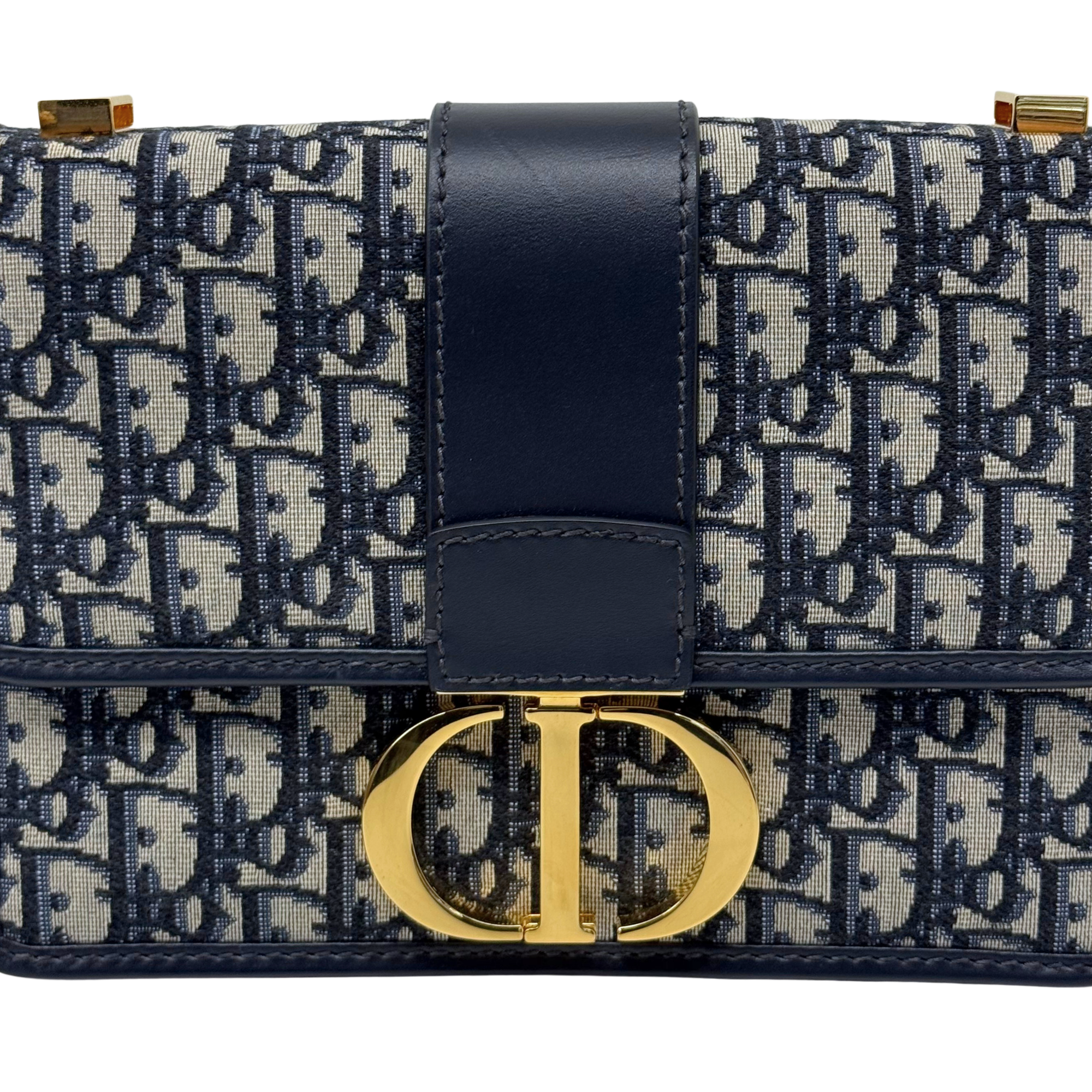 Dior 30 Montaigne Oblique leather handbag (pre-owned)