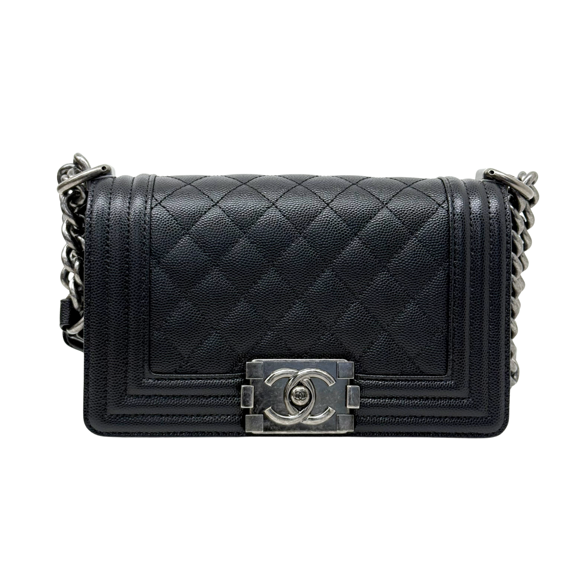 Chanel box type bag black