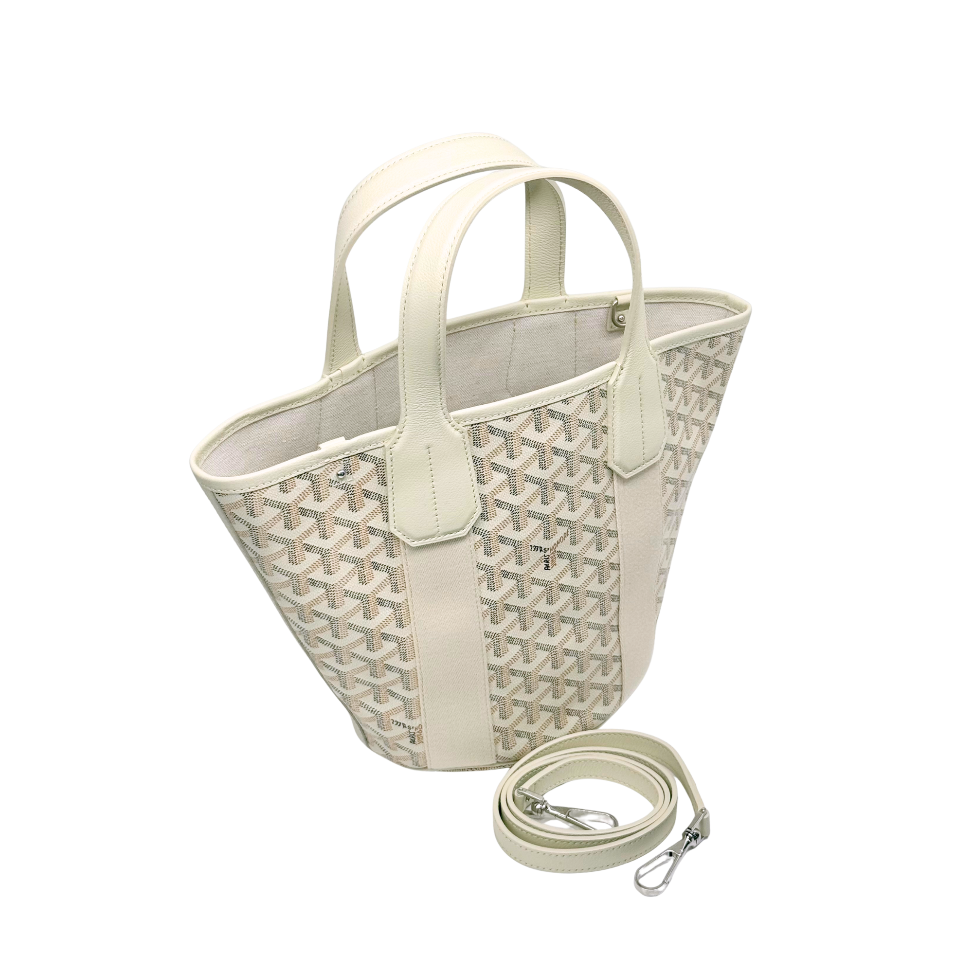 Goyard Goyardine Belharra PM Sand Tote Palladium Hardware (pre-owned)