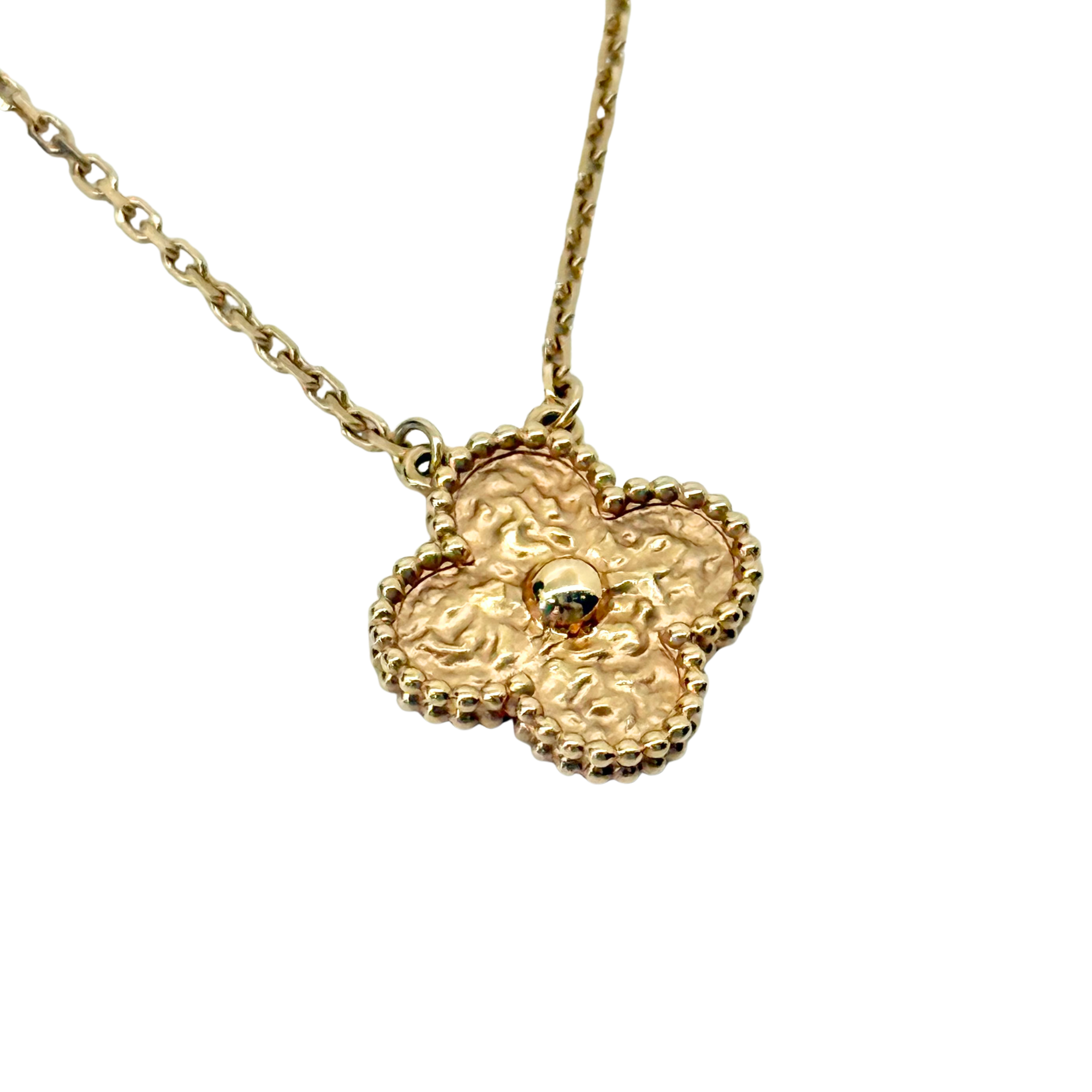 Van Cleef Vintage Alhambra Pendant Necklace 18K Yellow Gold (pre-owned)