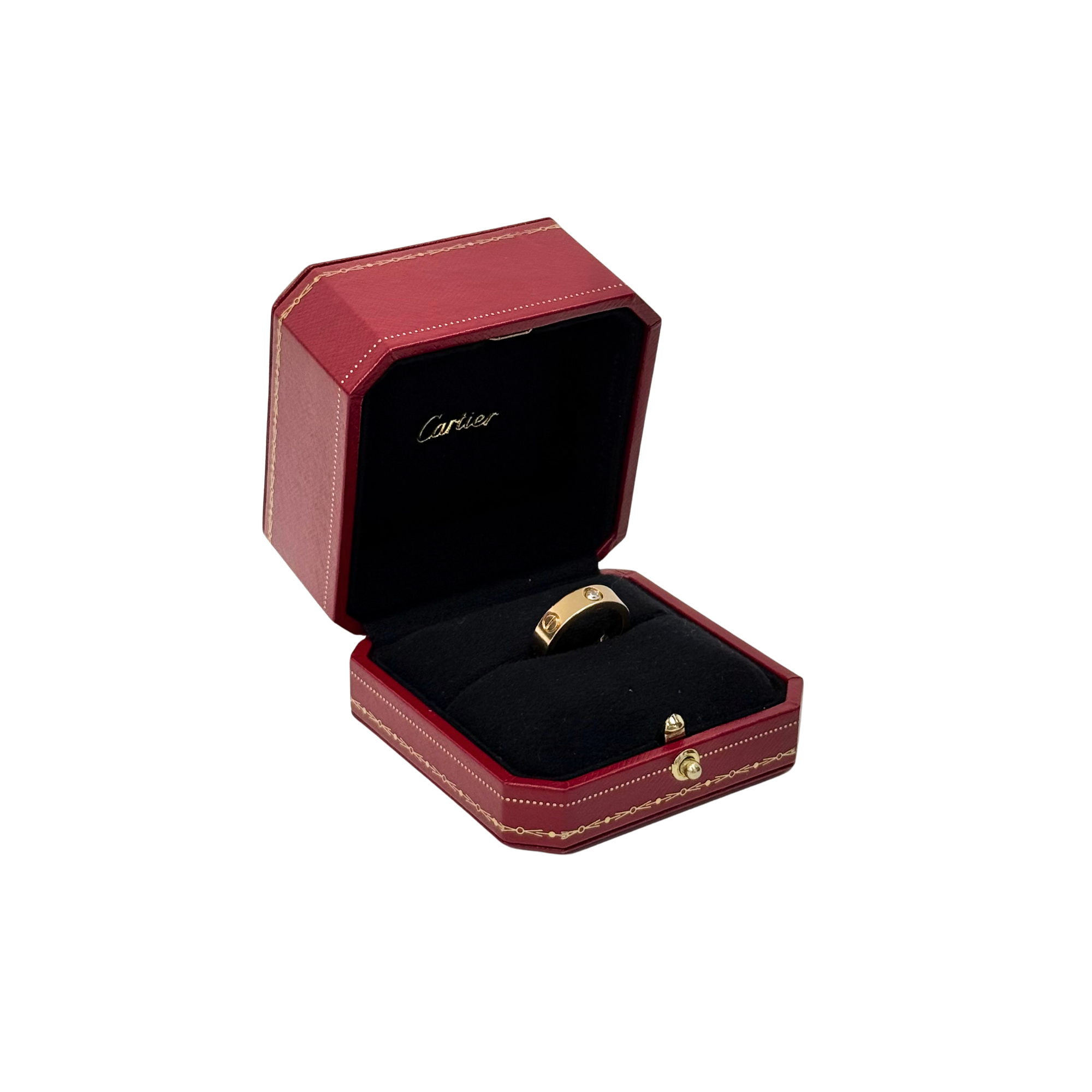 Cartier Love Ring 18k Yellow Gold with 3 Diamonds (pre-owned)