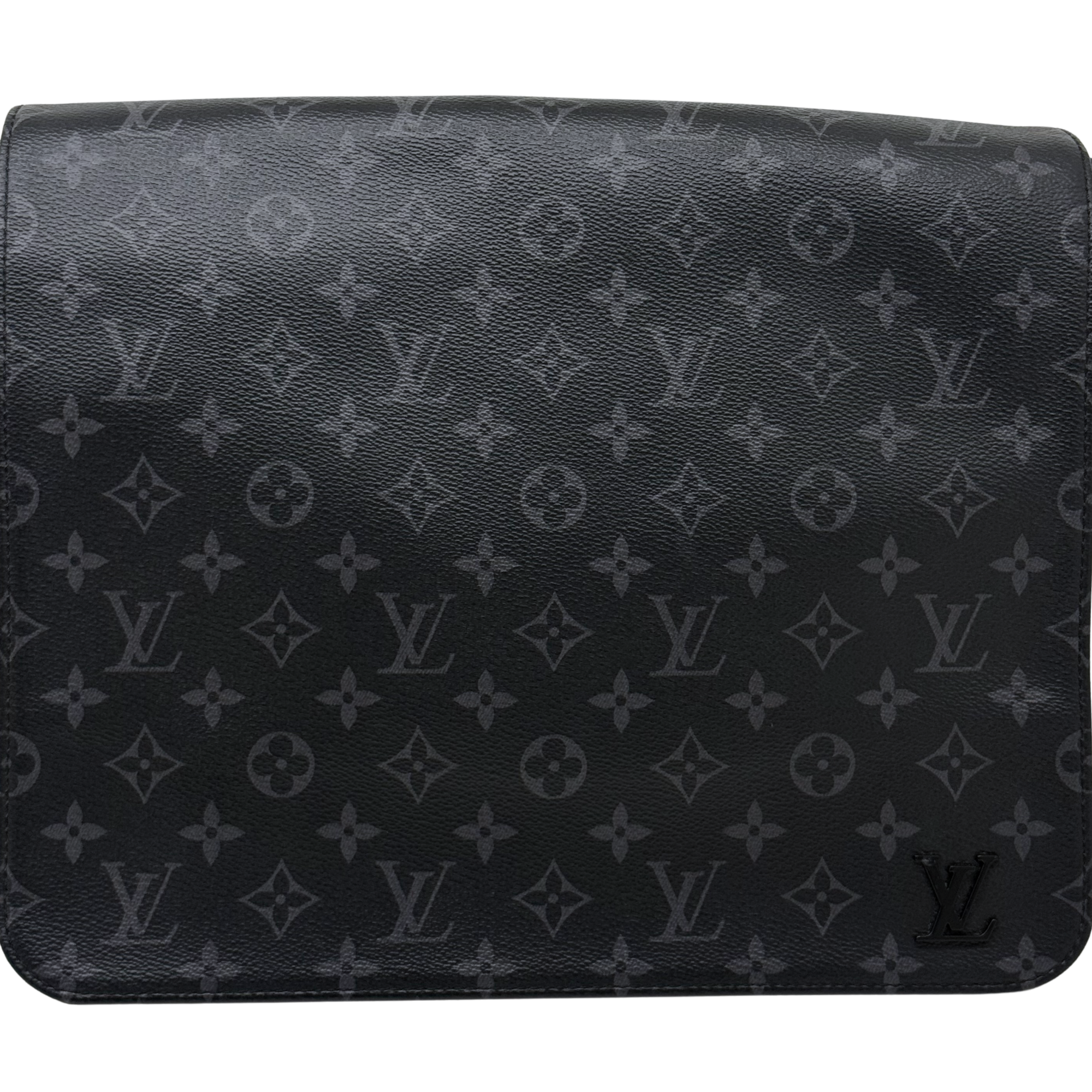 Louis Vuitton District Messenger Bag Monogram Eclipse Canvas MM crossbody bag black (pre-owned)
