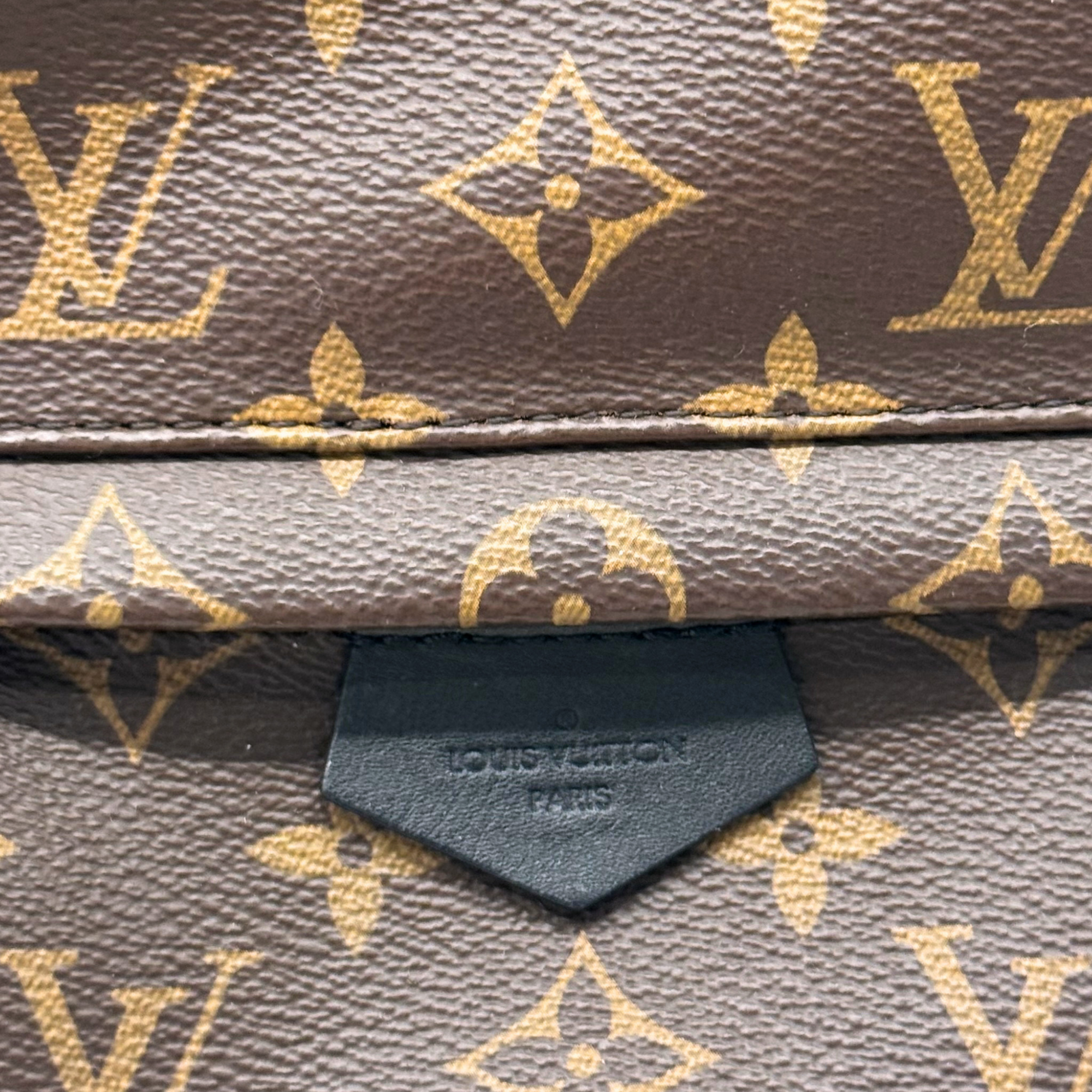 Louis Vuitton Palm Springs PM Brown Monogram Canvas Backpack Bag (pre-owned)