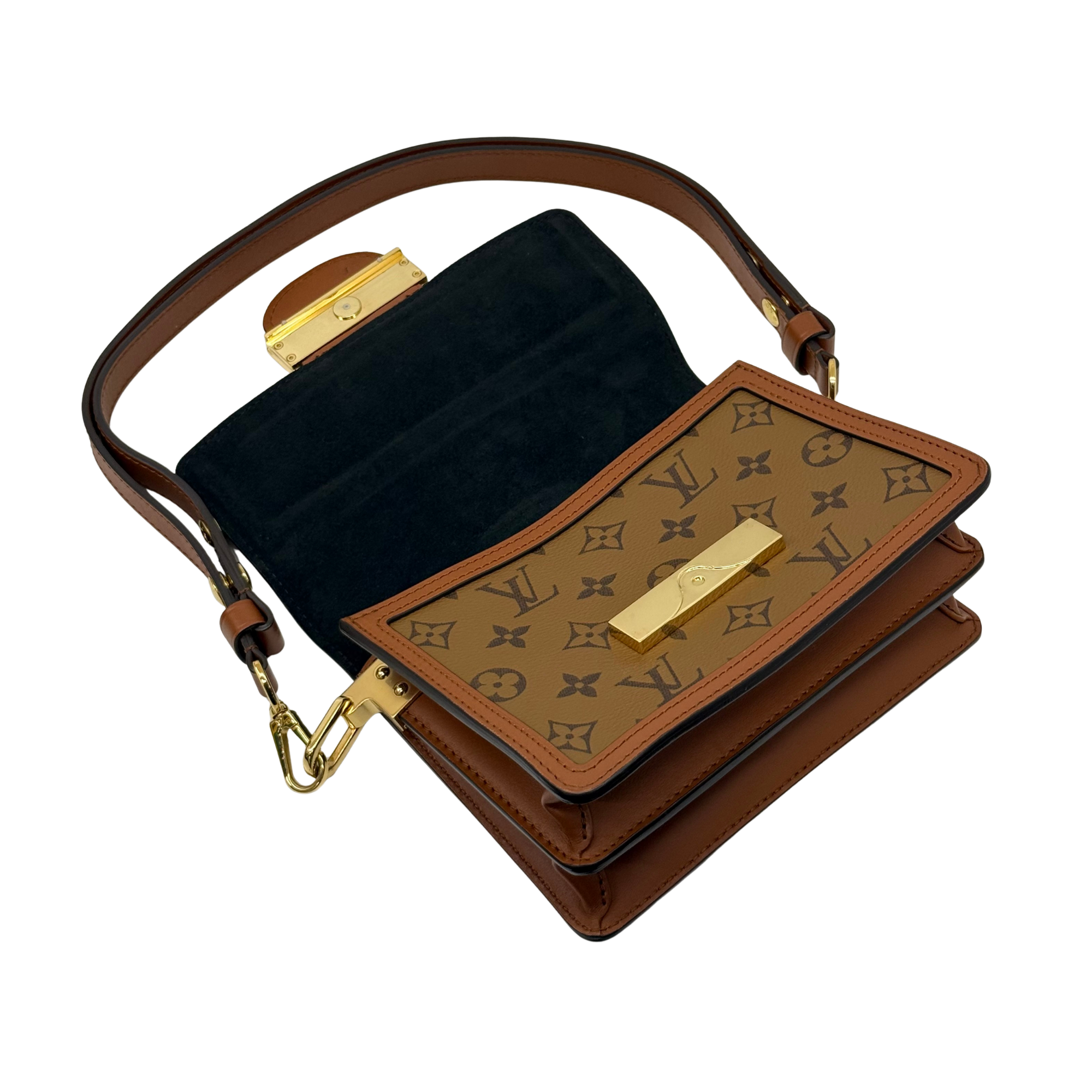 Louis Vuitton Dauphine Shoulder Bag Reverse Monogram Canvas Mini crossbody bag (pre-owned)