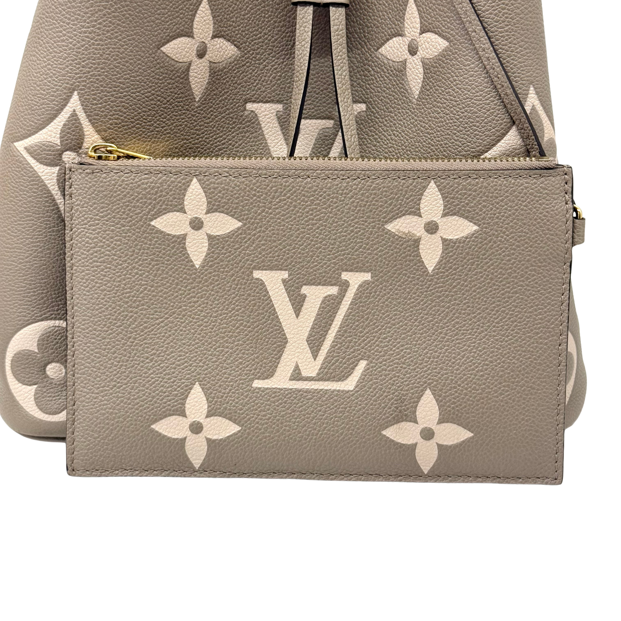 Louis Vuitton Monogram Giant Bicolor Empreinte Neonoe MM bucket bag (pre-owned)