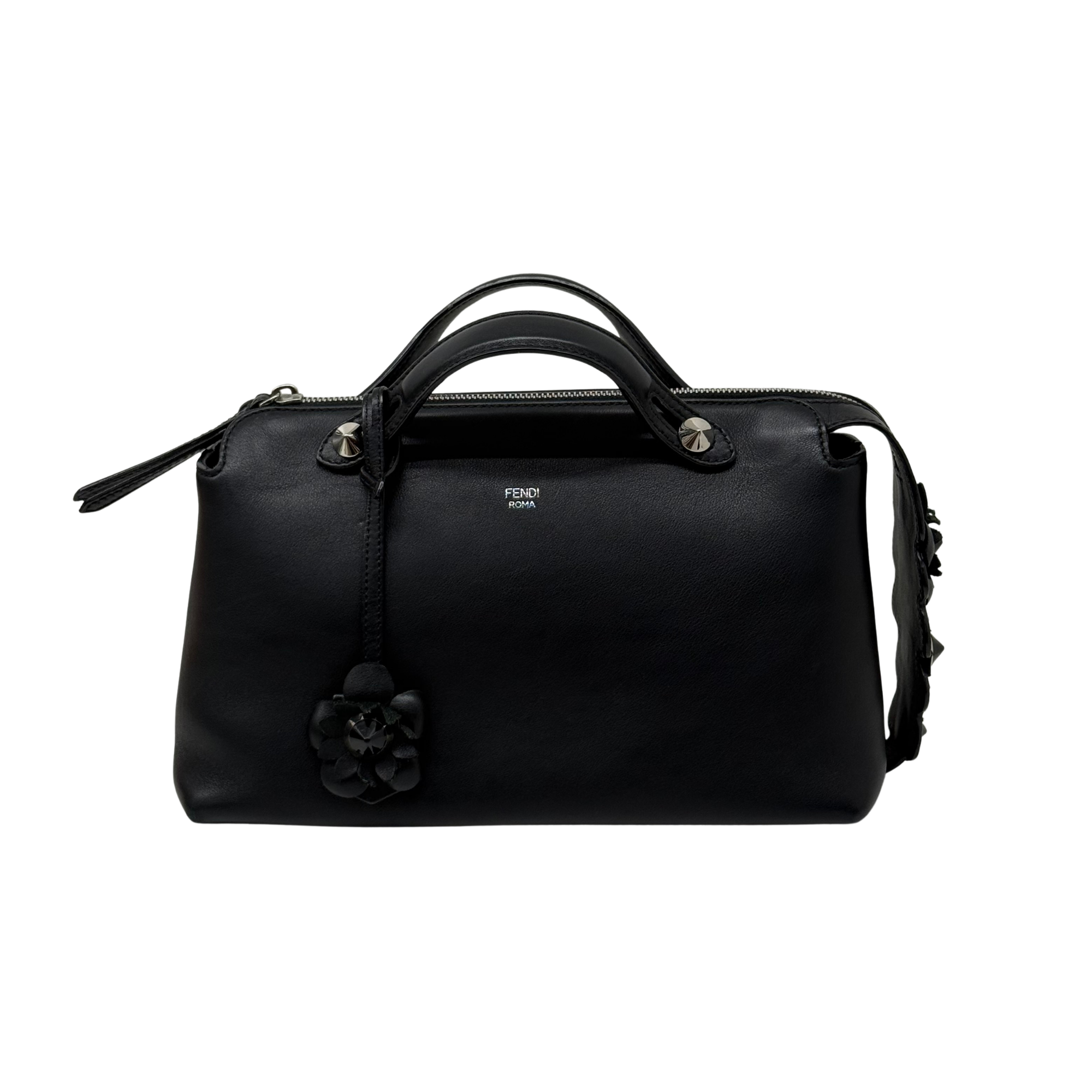 Fendi By The Way Black Flowerland Edition Bag (pre-owned)