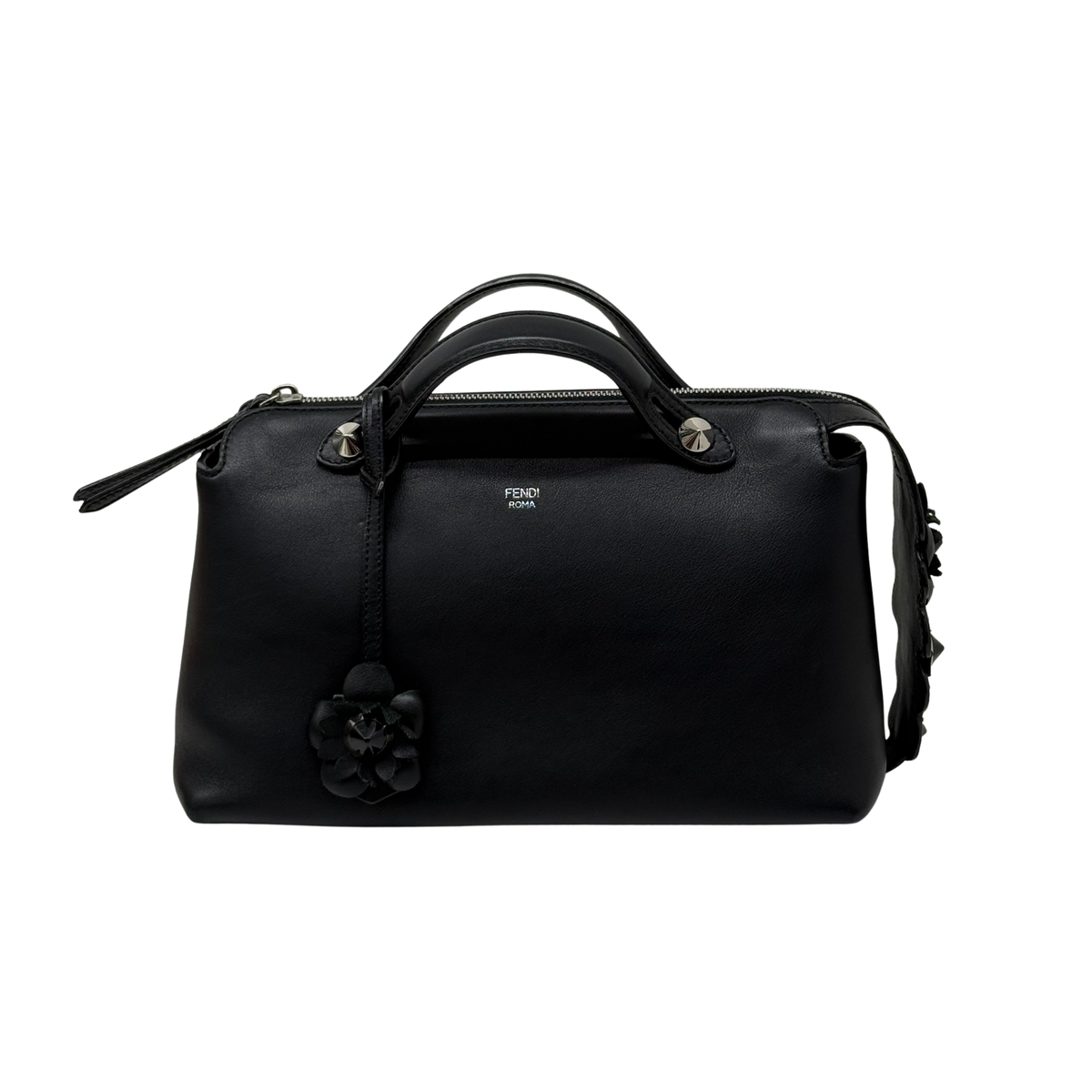 Fendi By The Way Black Flowerland Edition Bag (pre-owned)