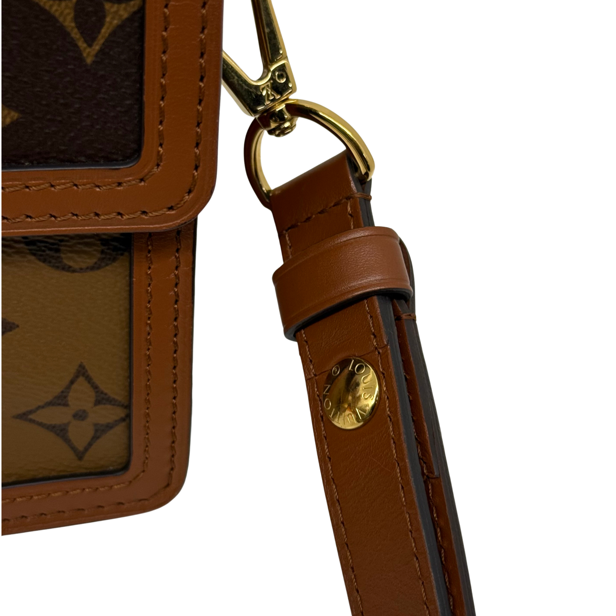 Louis Vuitton Dauphine Shoulder Bag Reverse Monogram Canvas Mini crossbody bag (pre-owned)