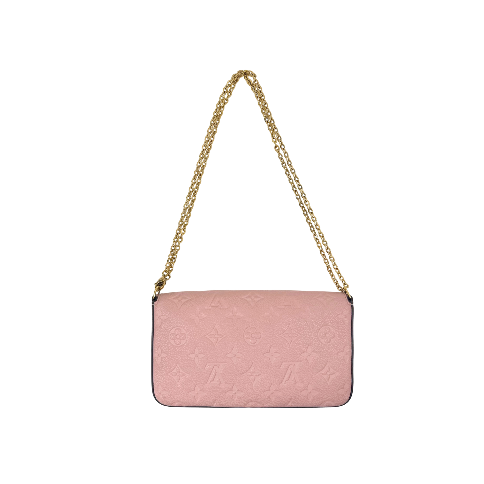 Louis Vuitton Pink Felicie Pochette Monogram Empreinte Leather crossbody bag (pre-owned)