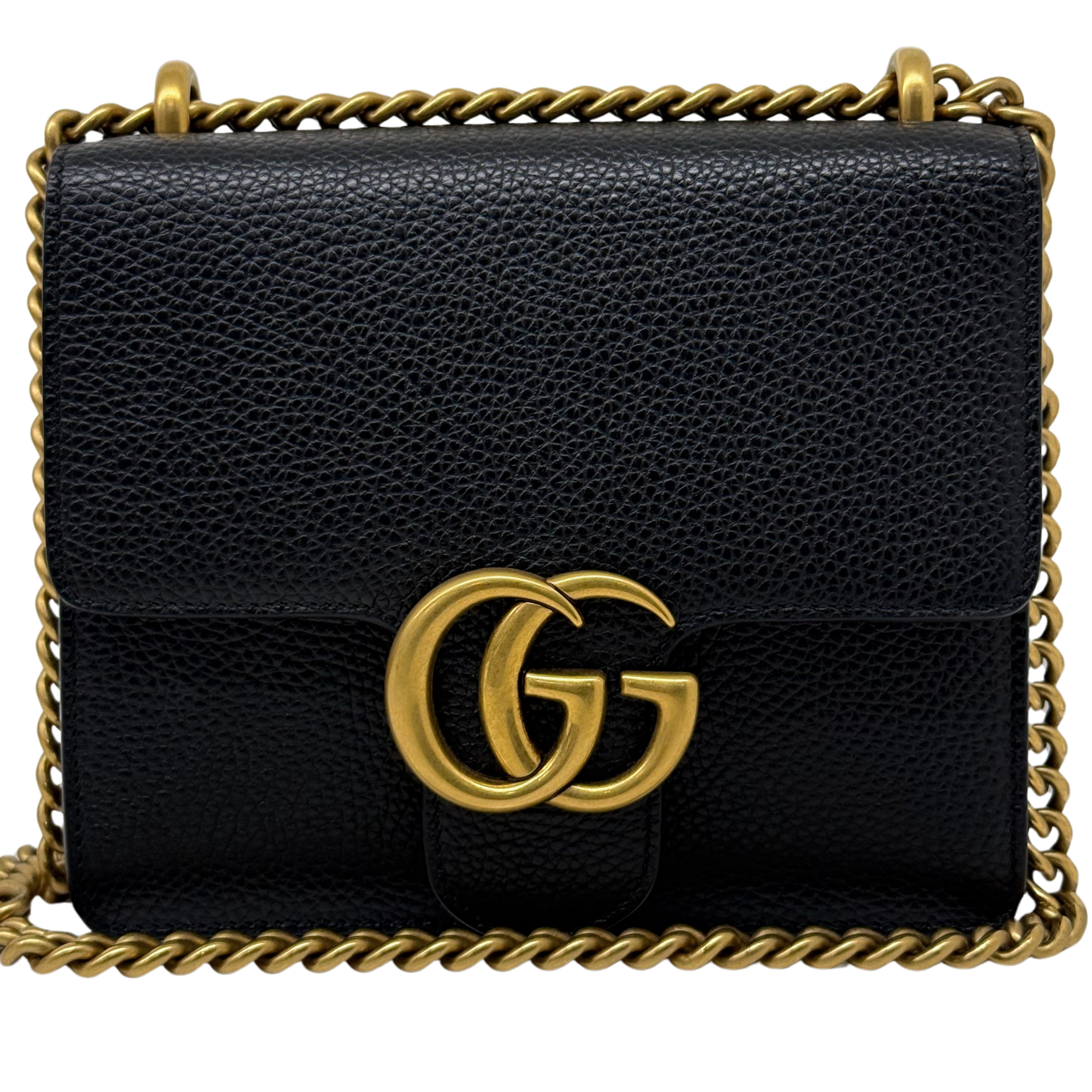 Gucci GG Marmont Chain Leather Small shoulder bag (pre-owned)