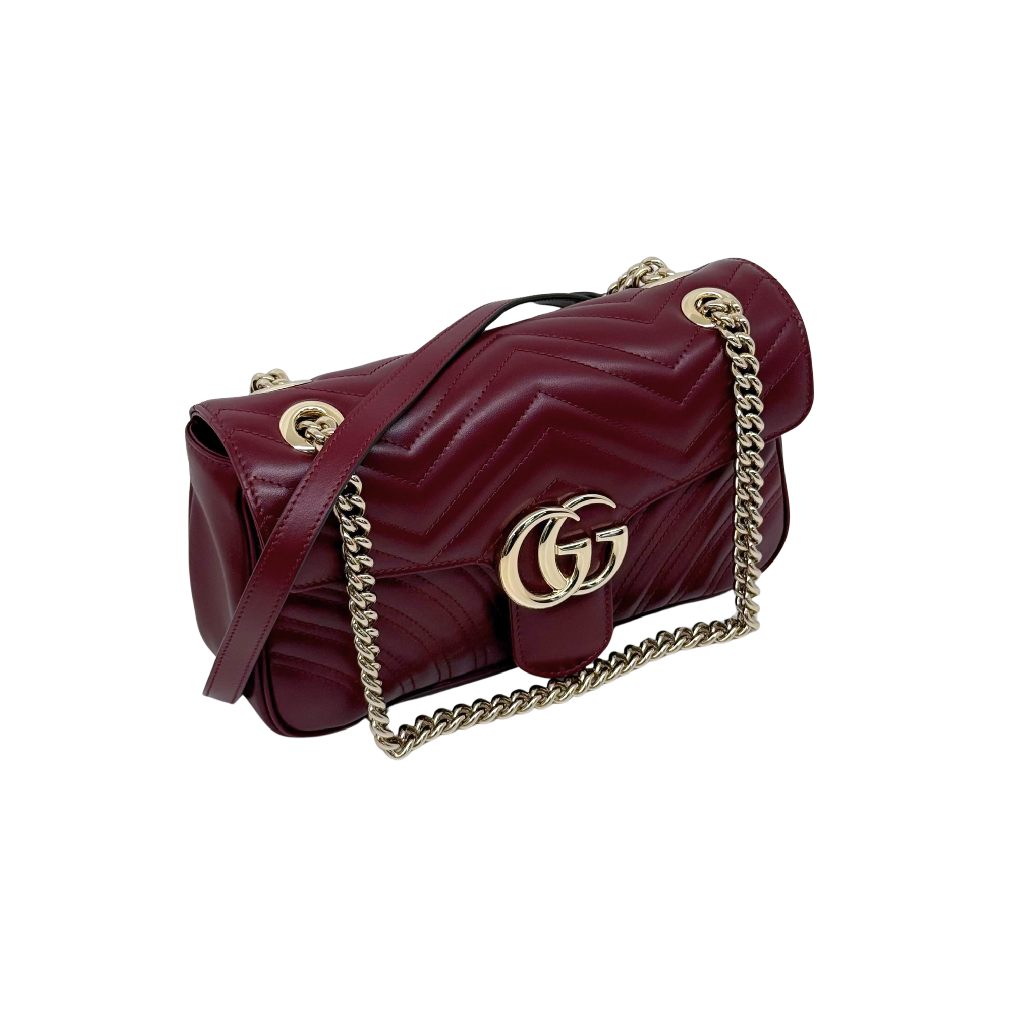 Gucci Small GG Marmont Chevron-quilted Shoulder Bag in Leather (brand new)