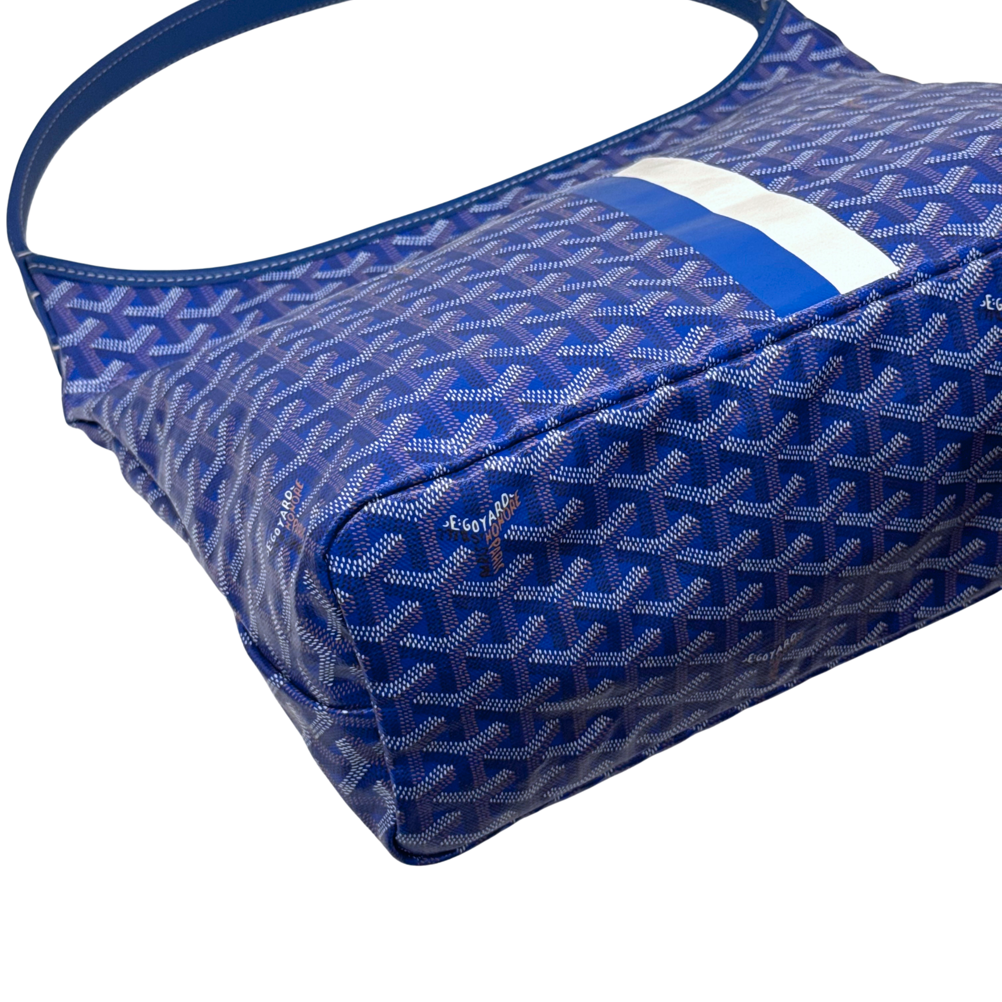 Goyard Boheme Coated Canvas hobo bag Blue (pre-owned)