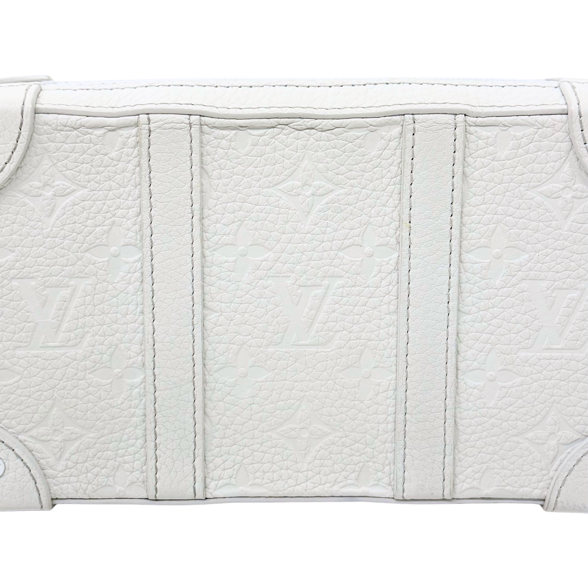 Louis Vuitton Soft Trunk LV Friends White Monogram Taurillon Leather Wallet (pre-owned)