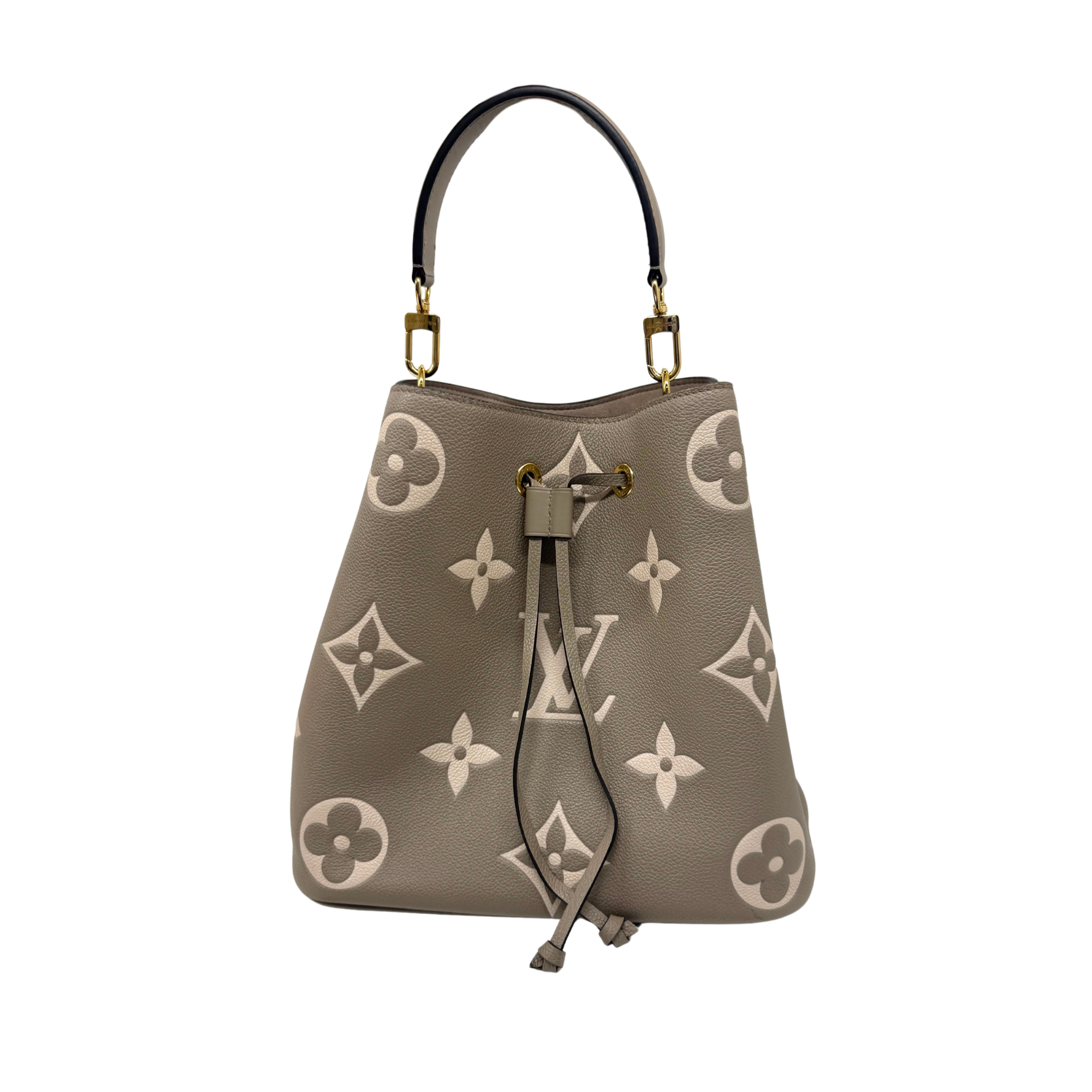 Louis Vuitton Monogram Giant Bicolor Empreinte Neonoe MM bucket bag (pre-owned)