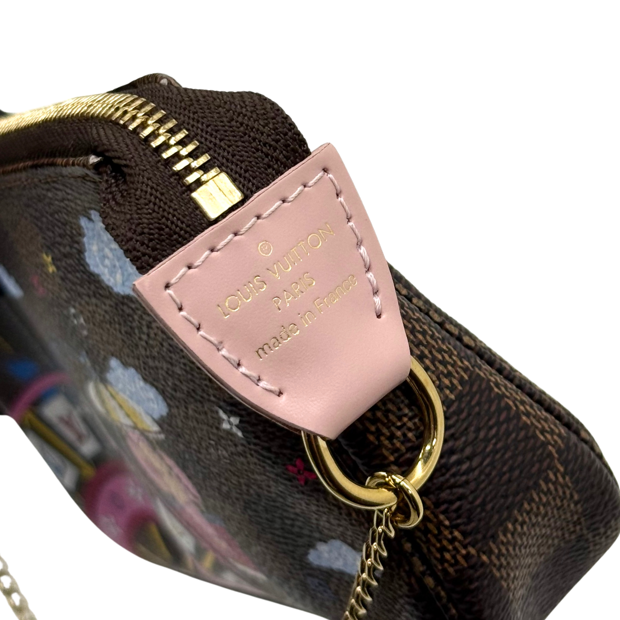 Louis Vuitton Pochette Accessoires Limited Edition Vivienne Xmas Damier Mini clutch bag (pre-owned)