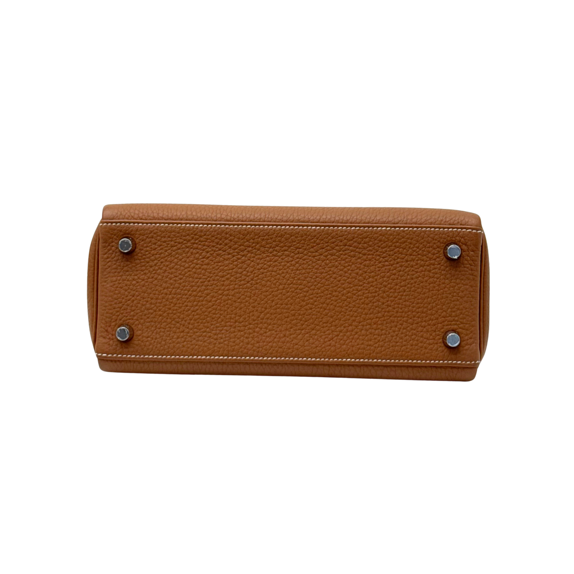Hermès 2025 Kelly 25 Retourne Togo Gold PHW (pre-owned)