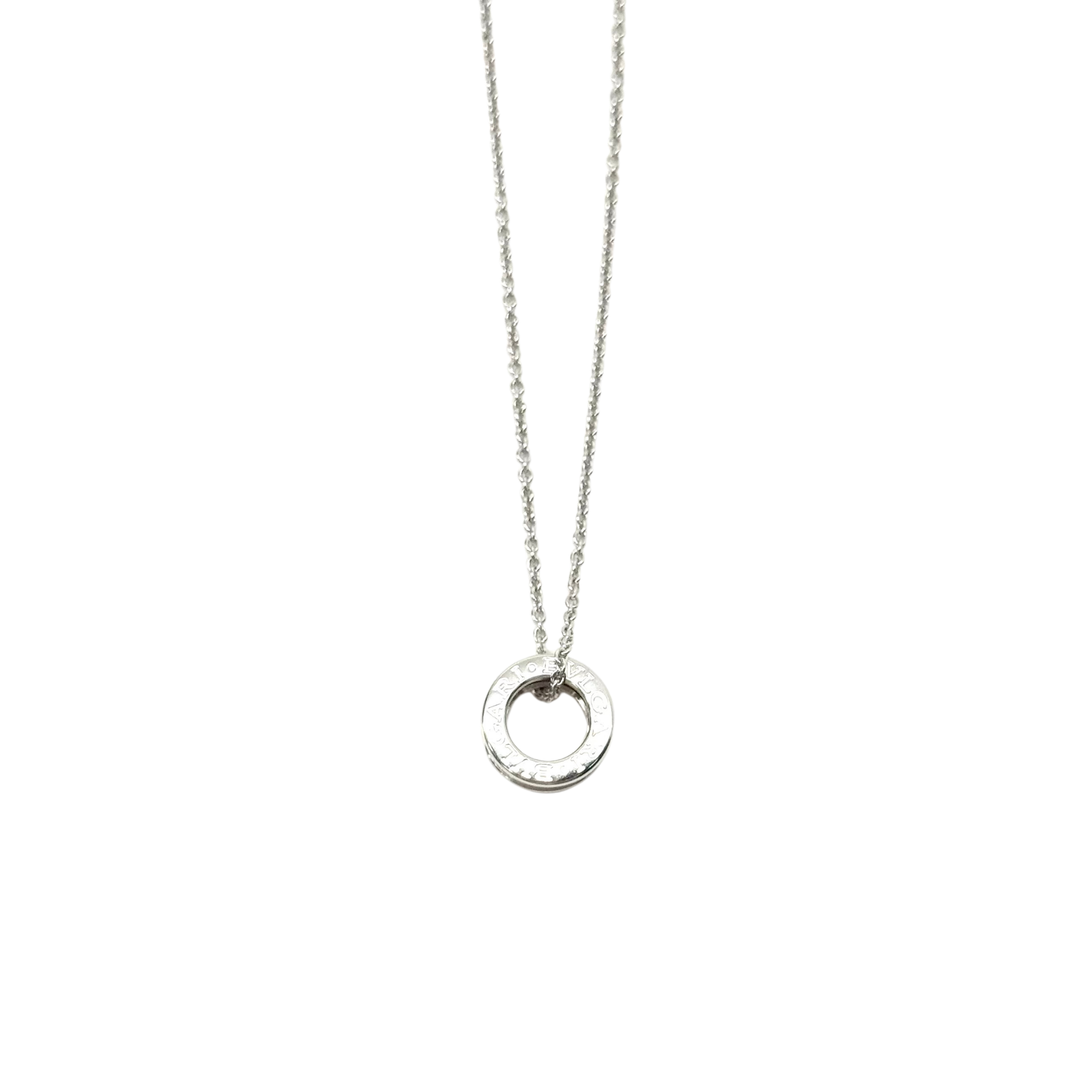 Bvlgari B.zero1 Pendant Necklace in 18kt White Gold (pre-owned)