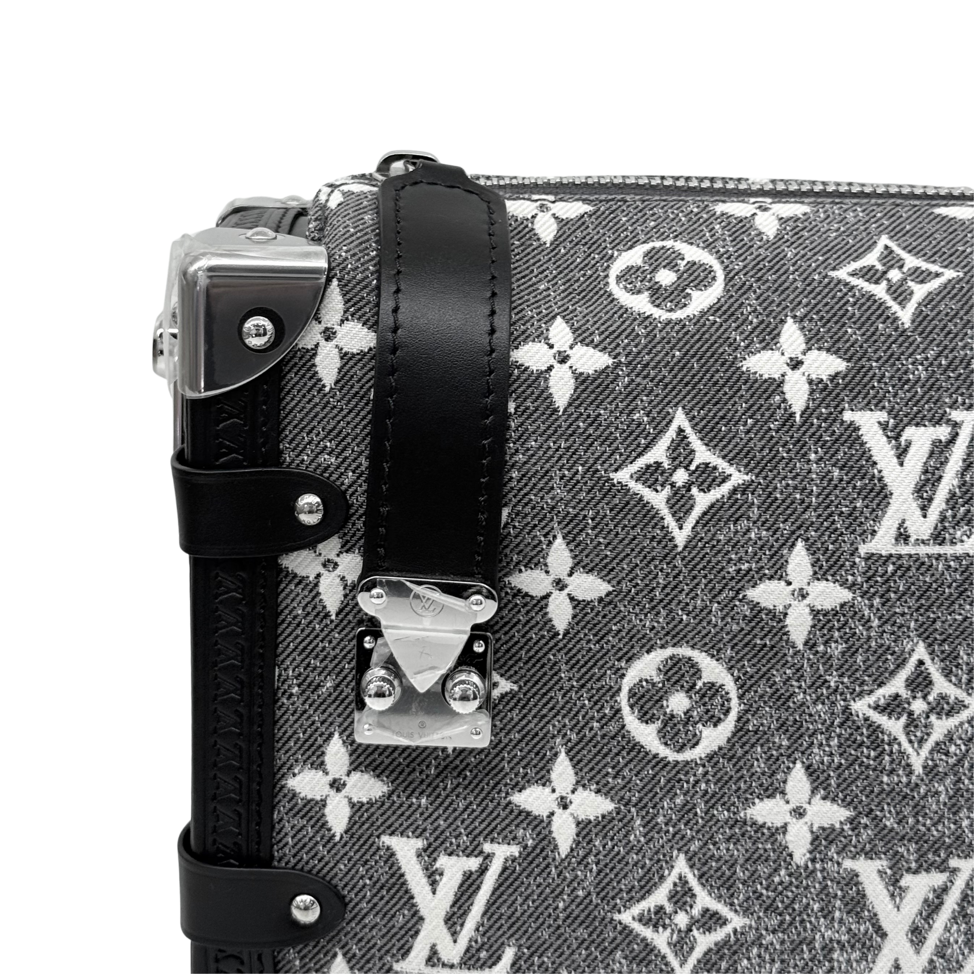 Louis Vuitton Monogram Jacquard Denim Side Trunk Grey (brand new)