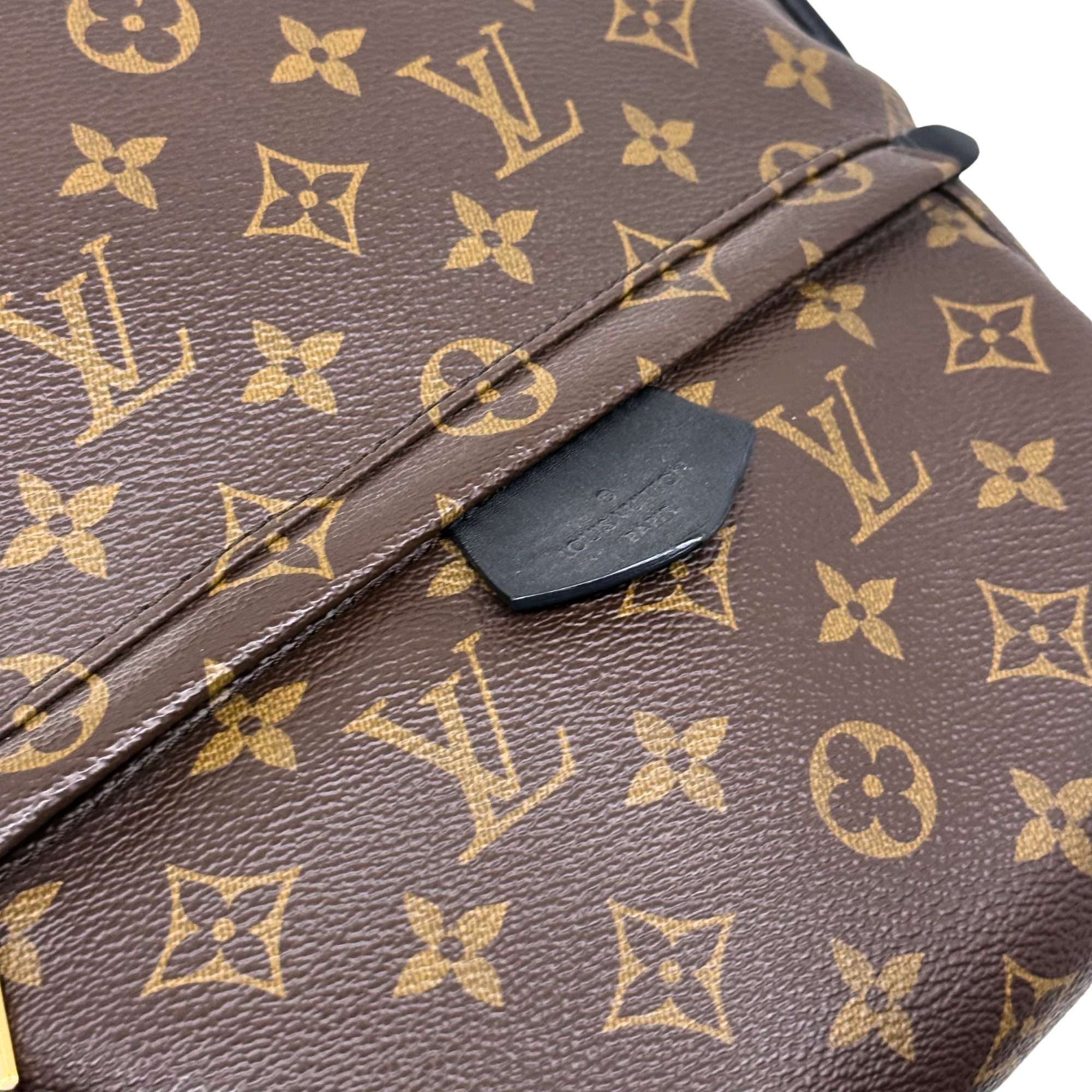 Louis Vuitton Palm Springs MM Monogram Canvas Brown Backpack Bag (pre-owned)