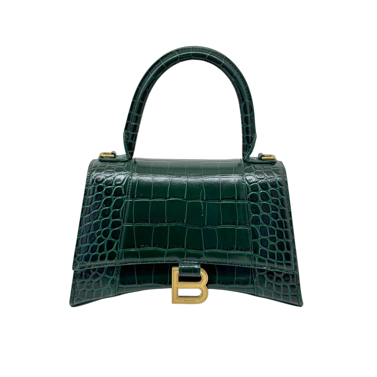 Balenciaga green bag top handle