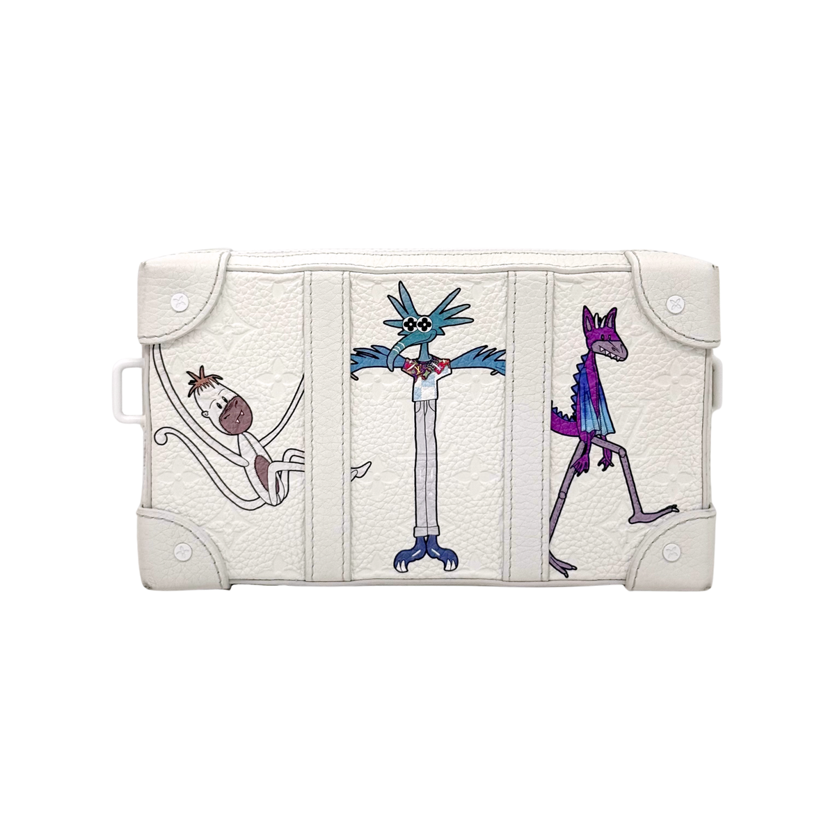 Louis Vuitton Soft Trunk LV Friends White Monogram Taurillon Leather Wallet (pre-owned)