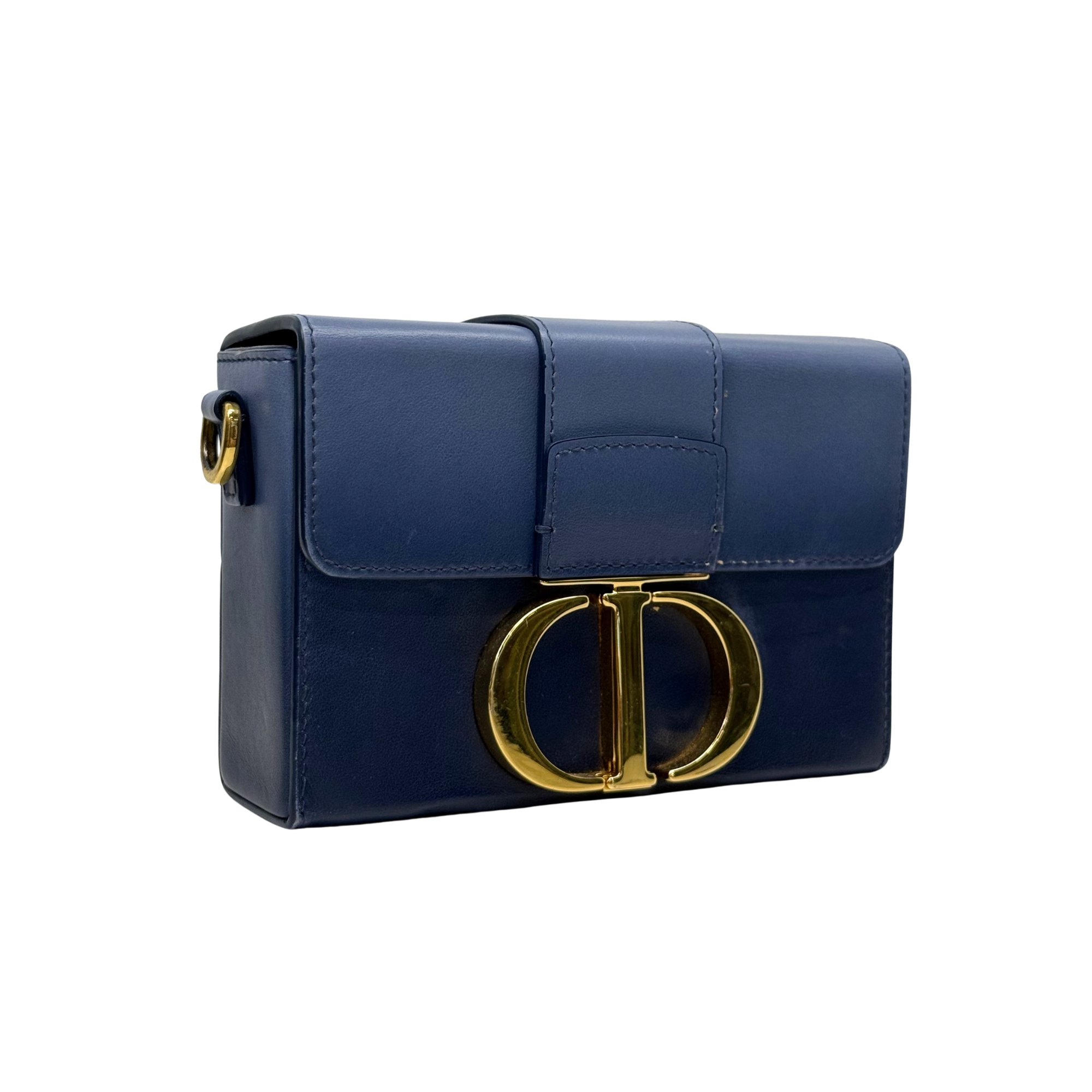 Dior Blue 30 Montaigne box mini bag