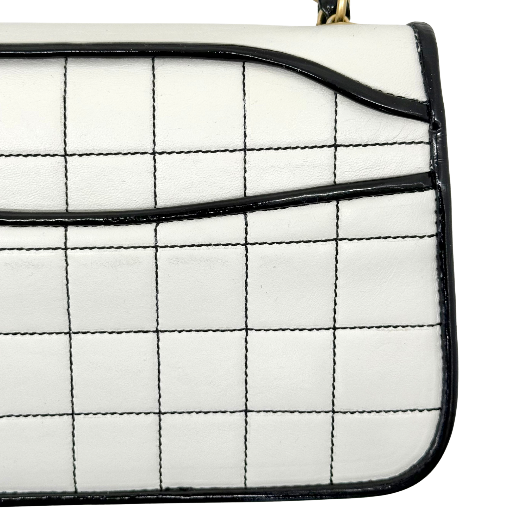 Chanel White Black Bag