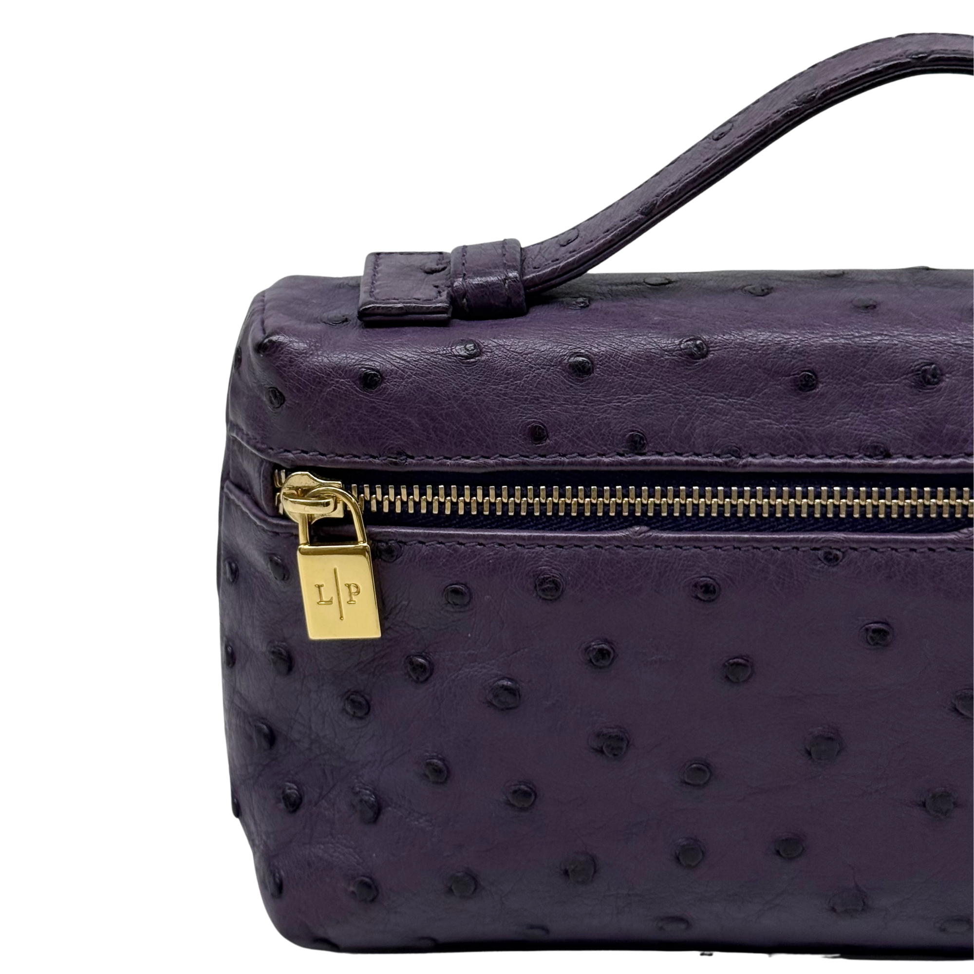 Loro Piana Violet Ostrich L19 Pouch (pre-owned)