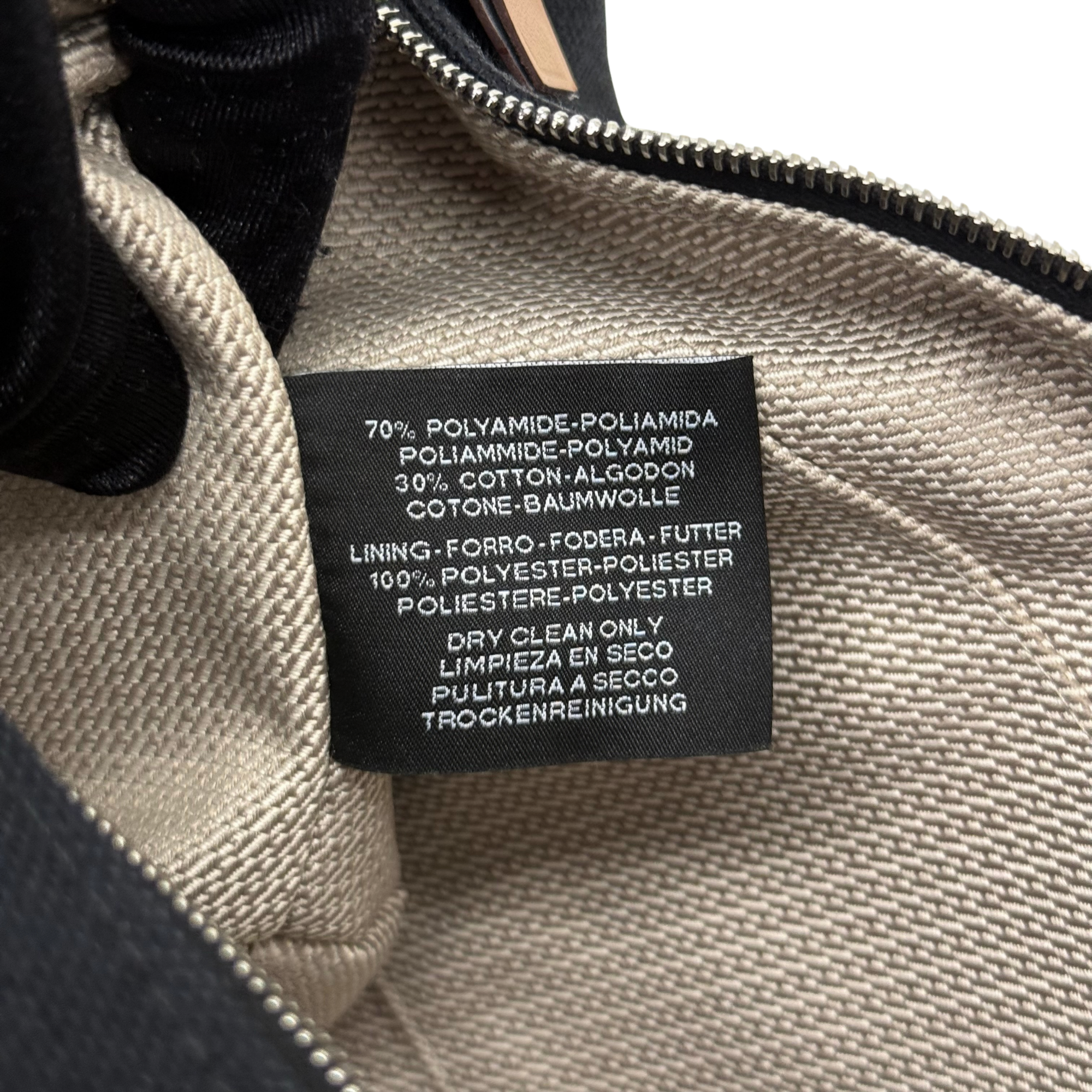 Hermès Bleu Nuit Canvas Small Bride-A-Brac Pouch (pre-owned)